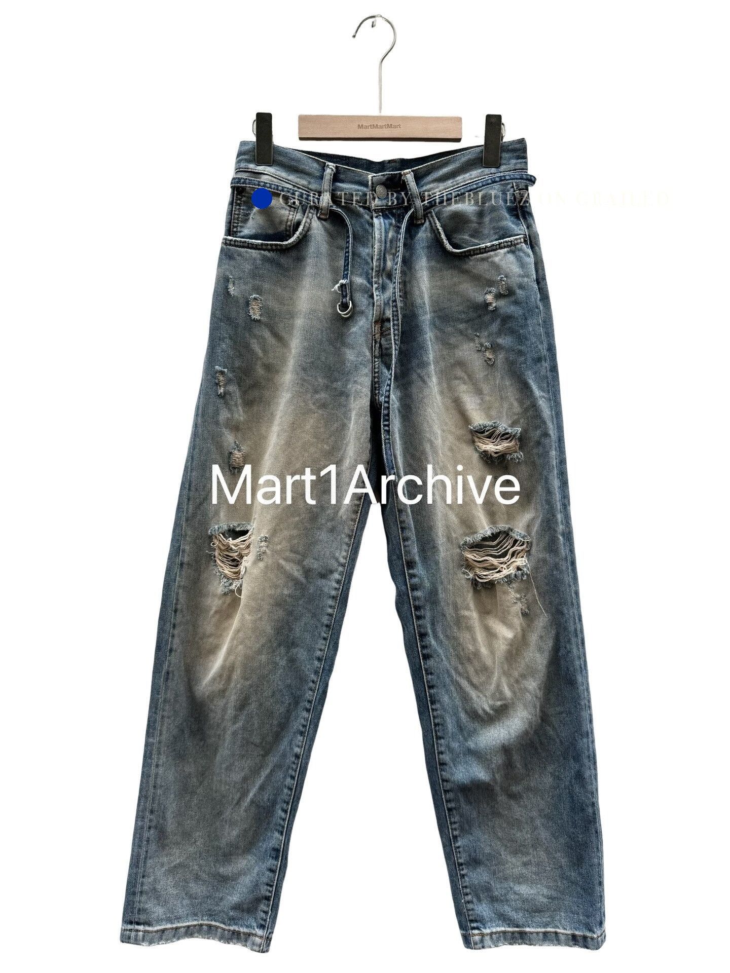 Acne Studios Distressed Blue Denim Jeans in Size 28 Size US 28 / EU 44 - 1 Thumbnail