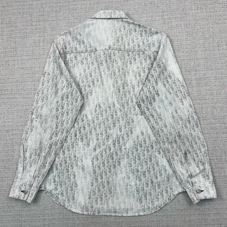 Dior Dior Old flower full print fade old loose long-sleeved deni Size US XXS / EU 40 - 2 Thumbnail