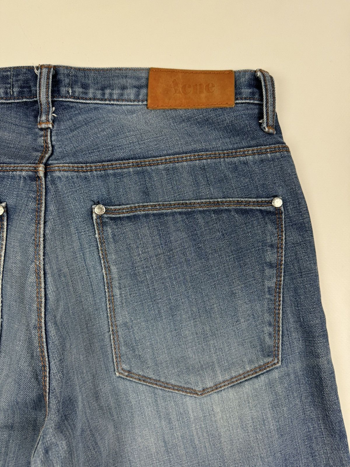 Acne Studios Acne Max Stencil Blue Jeans Size 31x34 Size US 31 - 13 Thumbnail