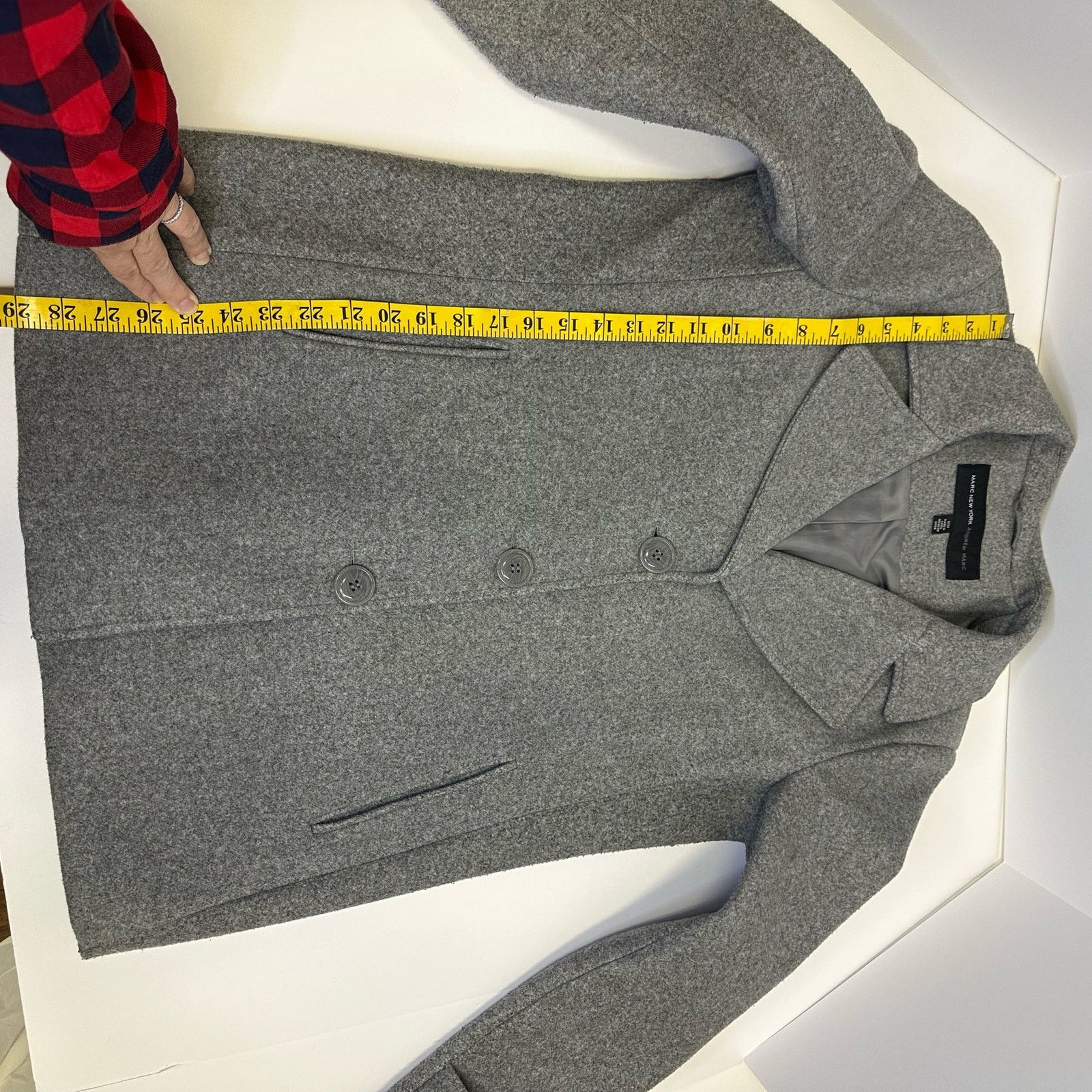 Andrew Marc Marc New York by Andrew Marc Women’s Gray Wool Coat Size M / US 6-8 / IT 42-44 - 5 Thumbnail