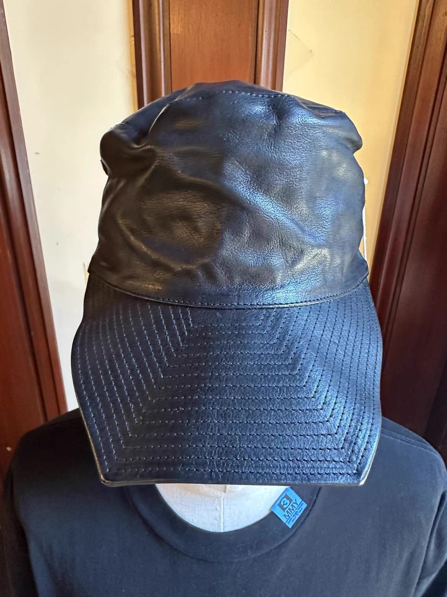 Guidi Guidi 17SS Black Kangaroo Leather Baseball Cap Ｑ25 Size ONE SIZE - 3 Thumbnail