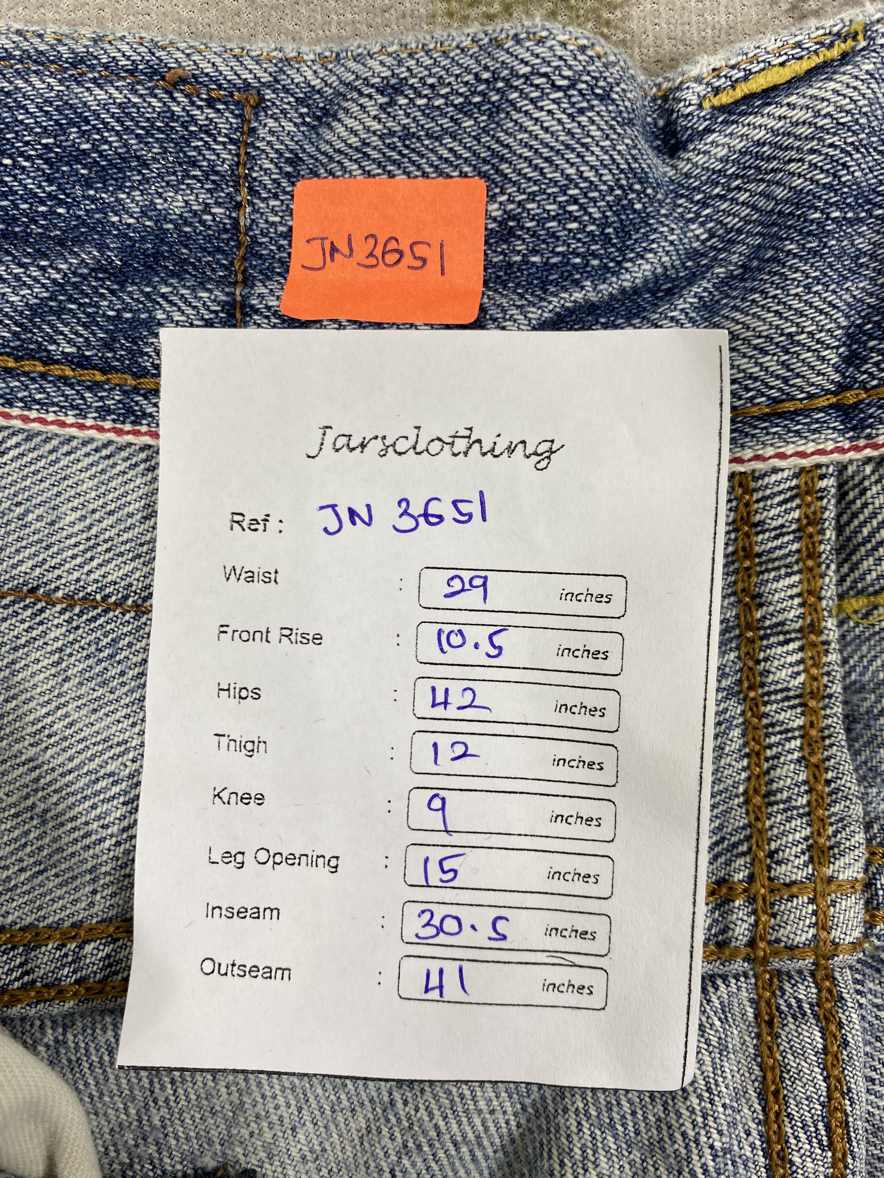 Kapital SELVEDGE Vintage Edwin KAPITAL STYLE 29x30.5 Denim- JN3651 Size US 29 - 8 Thumbnail