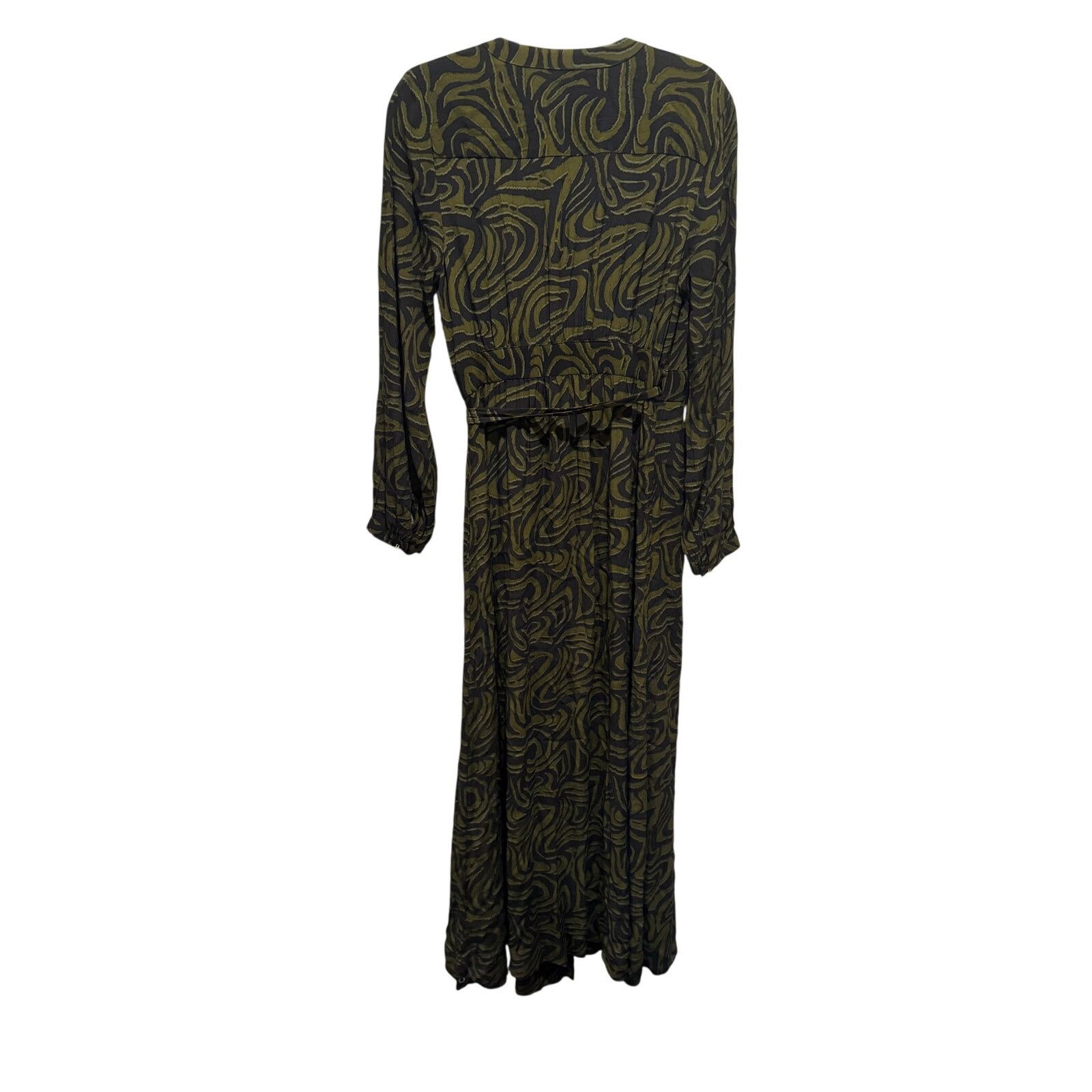 Scotch & Soda Scotch & Soda NWT Wrap Maxi Dress Olive Abstract Print M Size M / US 6-8 / IT 42-44 - 8 Thumbnail