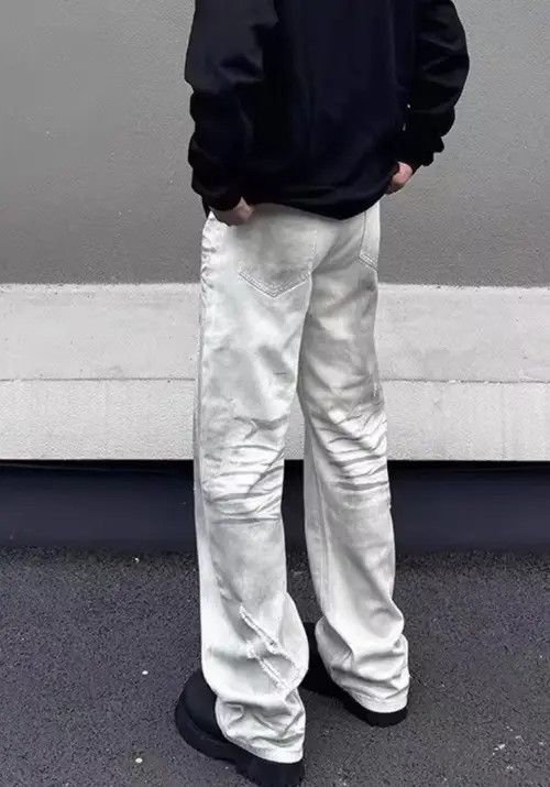 VIBE Dirty Washing Baggy Ripped Stacked Jean Size US 27 - 4 Thumbnail