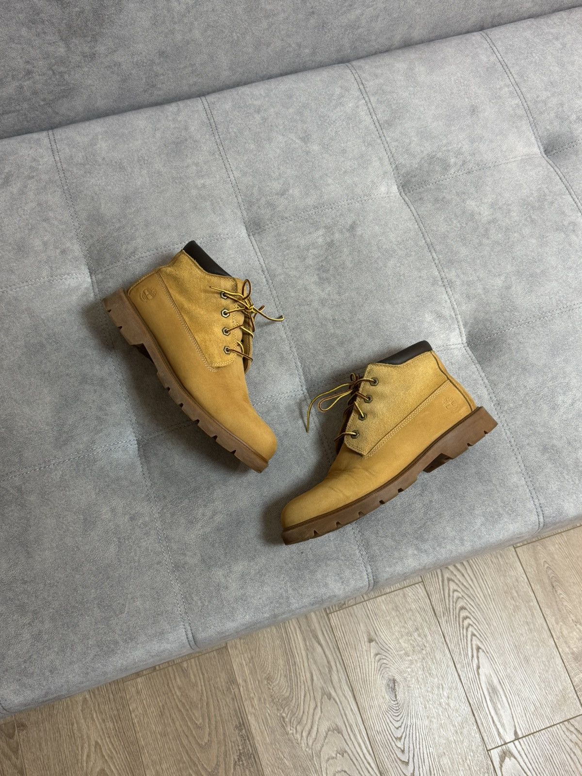 Timberland × Vintage Timberland ankle boots shoes suede leather 10 10.5 44.5 size Size US 10.5 / EU 43-44 - 1 Thumbnail