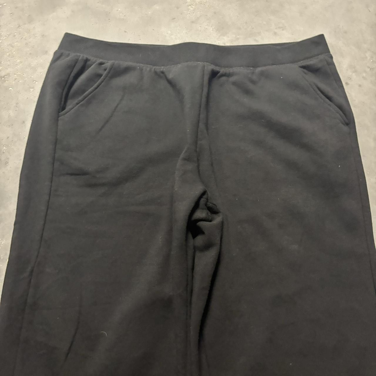 Japanese Brand × Vintage Crazy Vintage Y2K/2000s Baggy Black Skater Essential Sweatpants! Size US 38 / EU 54 - 4 Thumbnail
