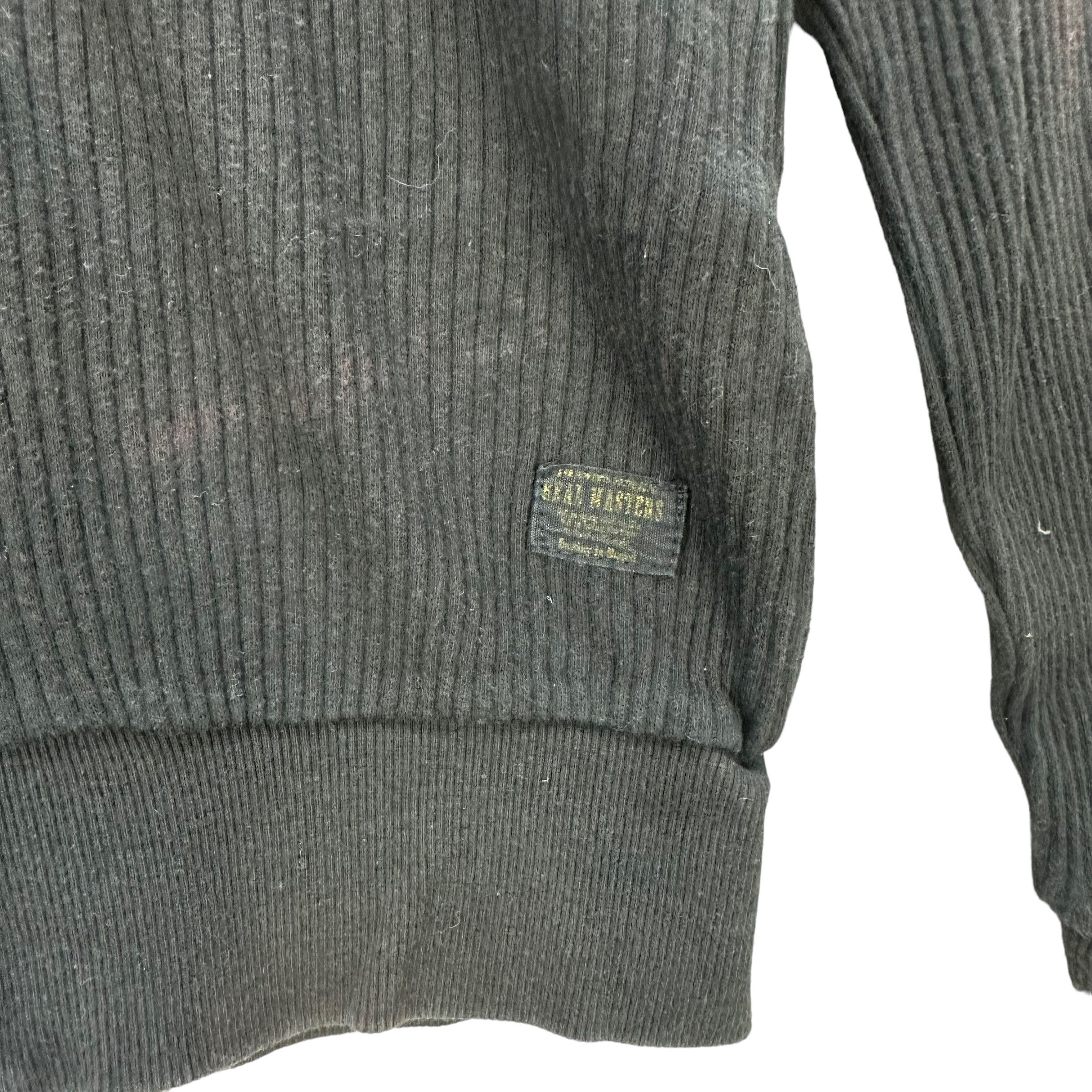 Japanese Brand REAL MASTER MOTORCYCLE BIG LOGO SWEATER JACKET #7933-191 Size US L / EU 52-54 / 3 - 10 Thumbnail