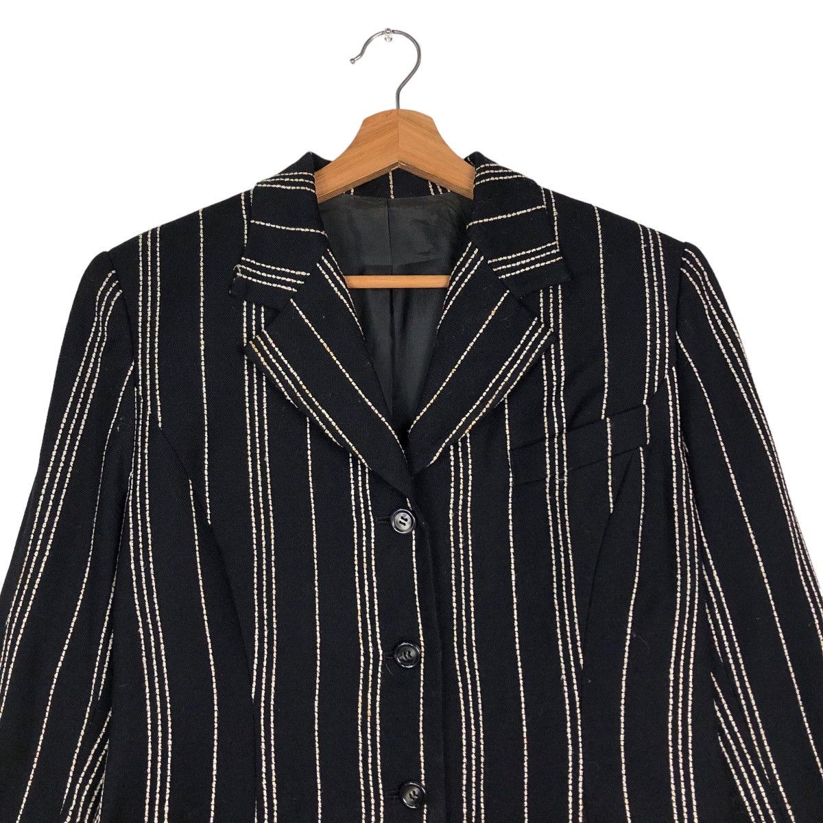 Issey Miyake 🔥Vintage Striped Coats Jacket Zome Issey Miyake Japan Size US M / EU 48-50 / 2 - 3 Thumbnail