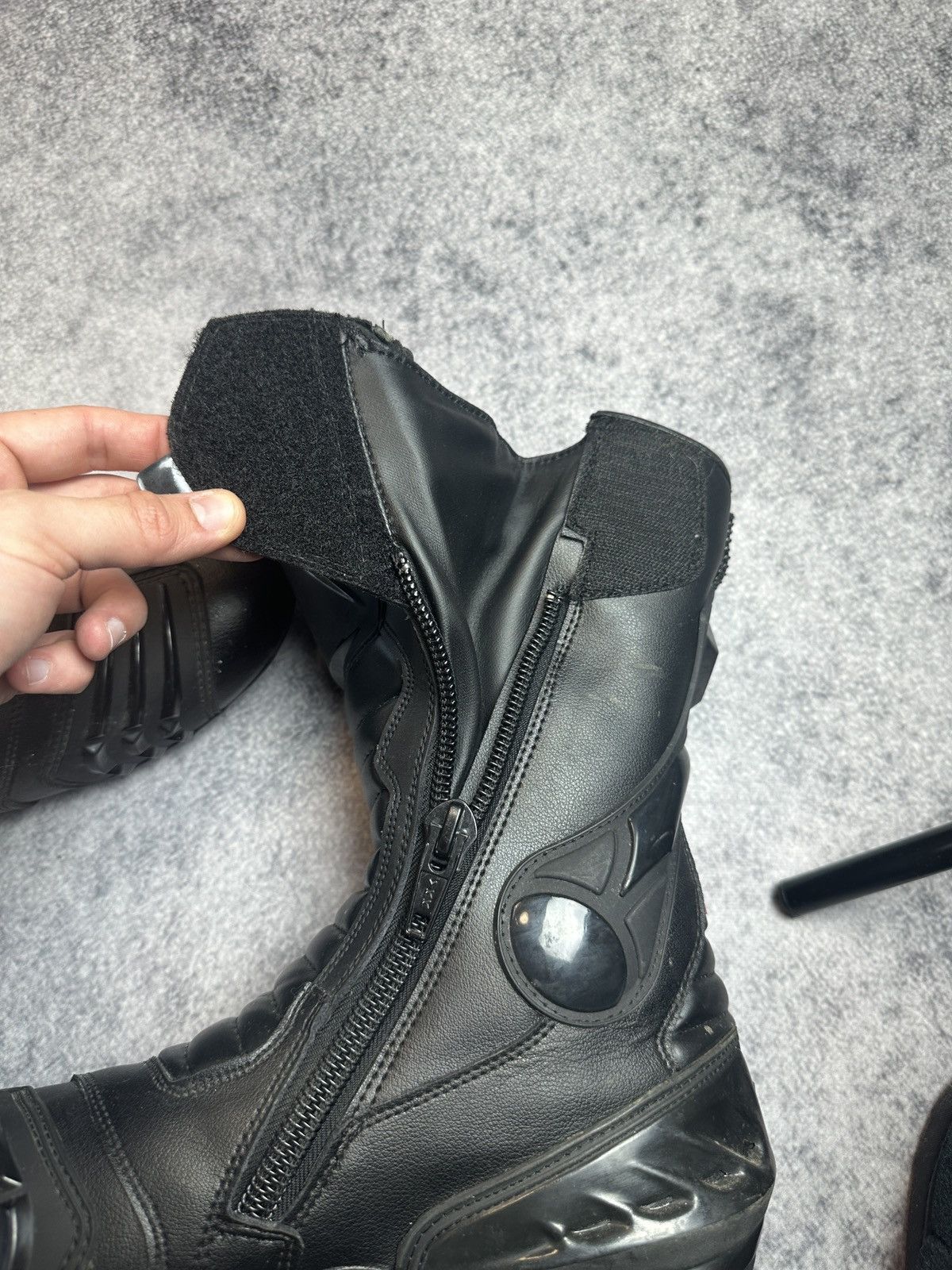 Vintage Y2K Opium Leather Racing Boots Streetwear Style XTRM VTg 46 Size US 12.5 / EU 45-46 - 9 Thumbnail