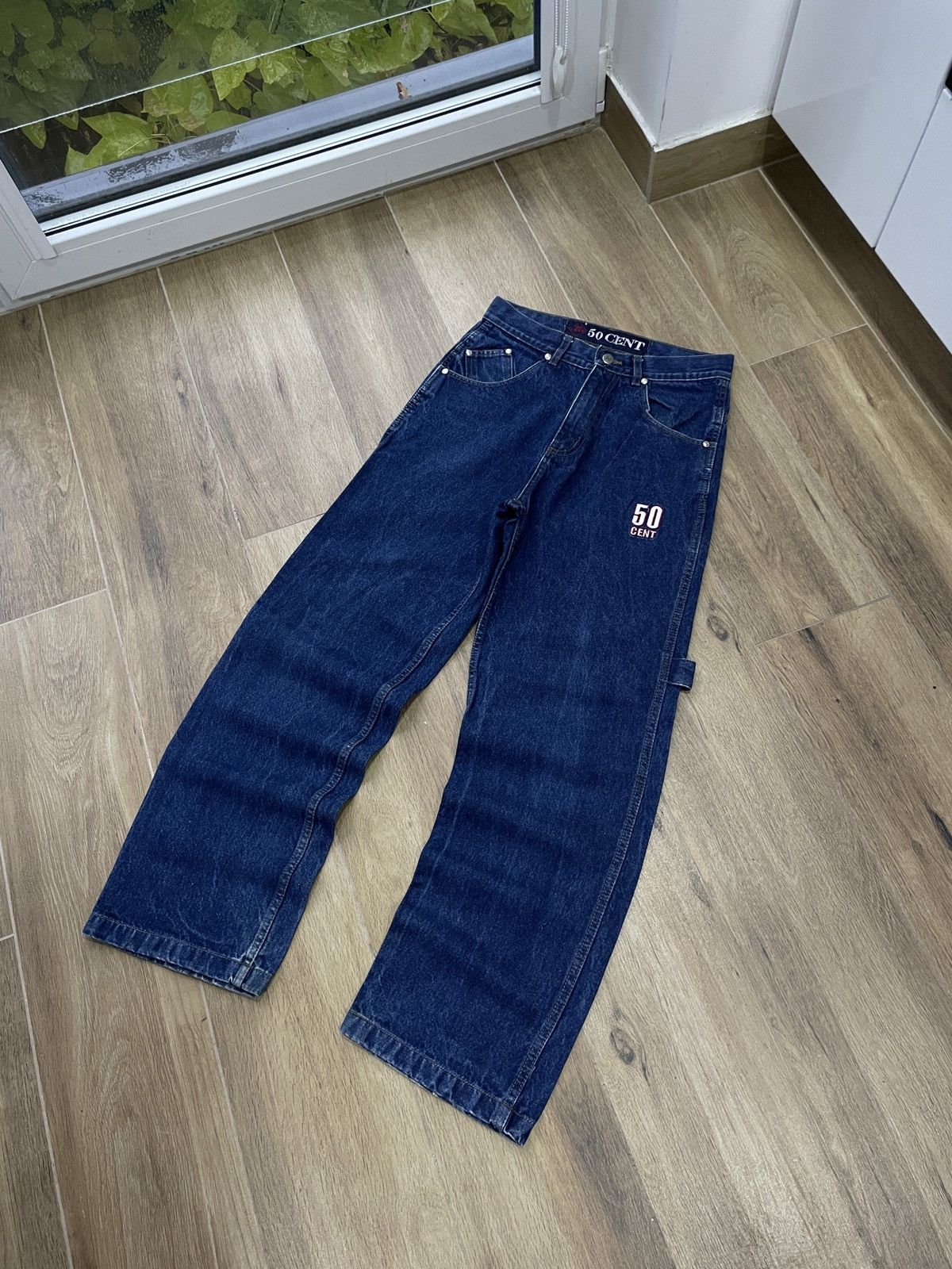 Vintage Vintage 50 Cent Baggy Jeans Carpenter Wide Avant Garde Y2K Size US 32 / EU 48 - 6 Thumbnail