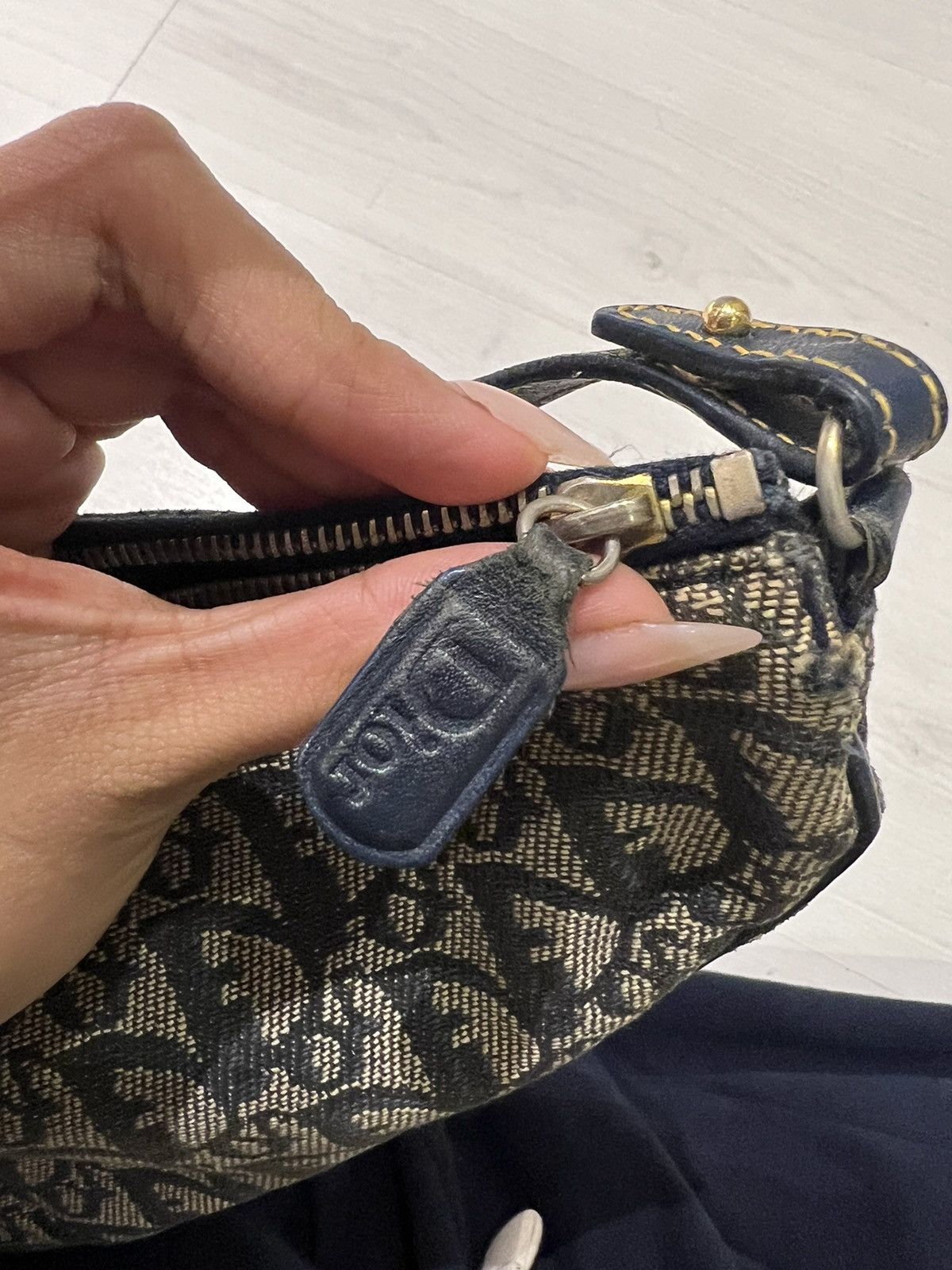 Designer × Dior × Vintage Dior denim saddle bag Size ONE SIZE - 8 Thumbnail