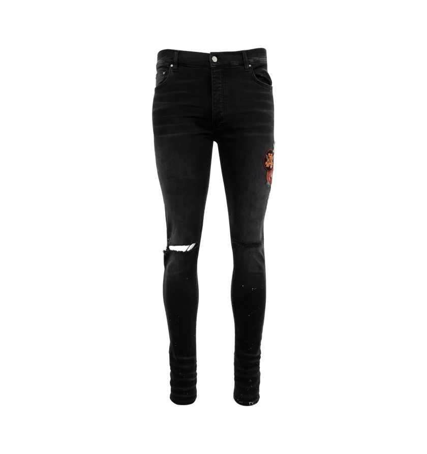 Amiri o1h1sh10525 Vintage Patch Skinny jeans in Black Size US 40 / EU 56 - 1 Thumbnail