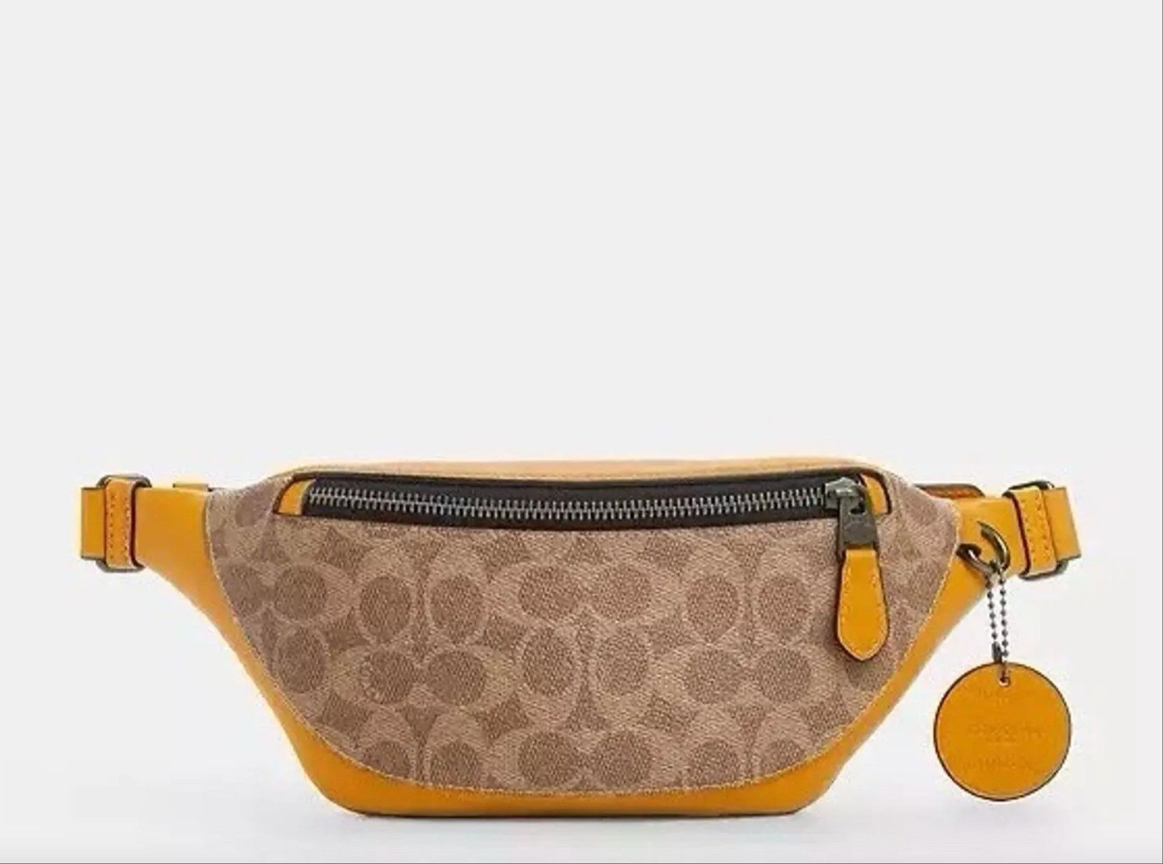 Coach NWT Coach Warren Mini Belt Bag Colorblock Buttercup CAX42 Size ONE SIZE - 9 Thumbnail