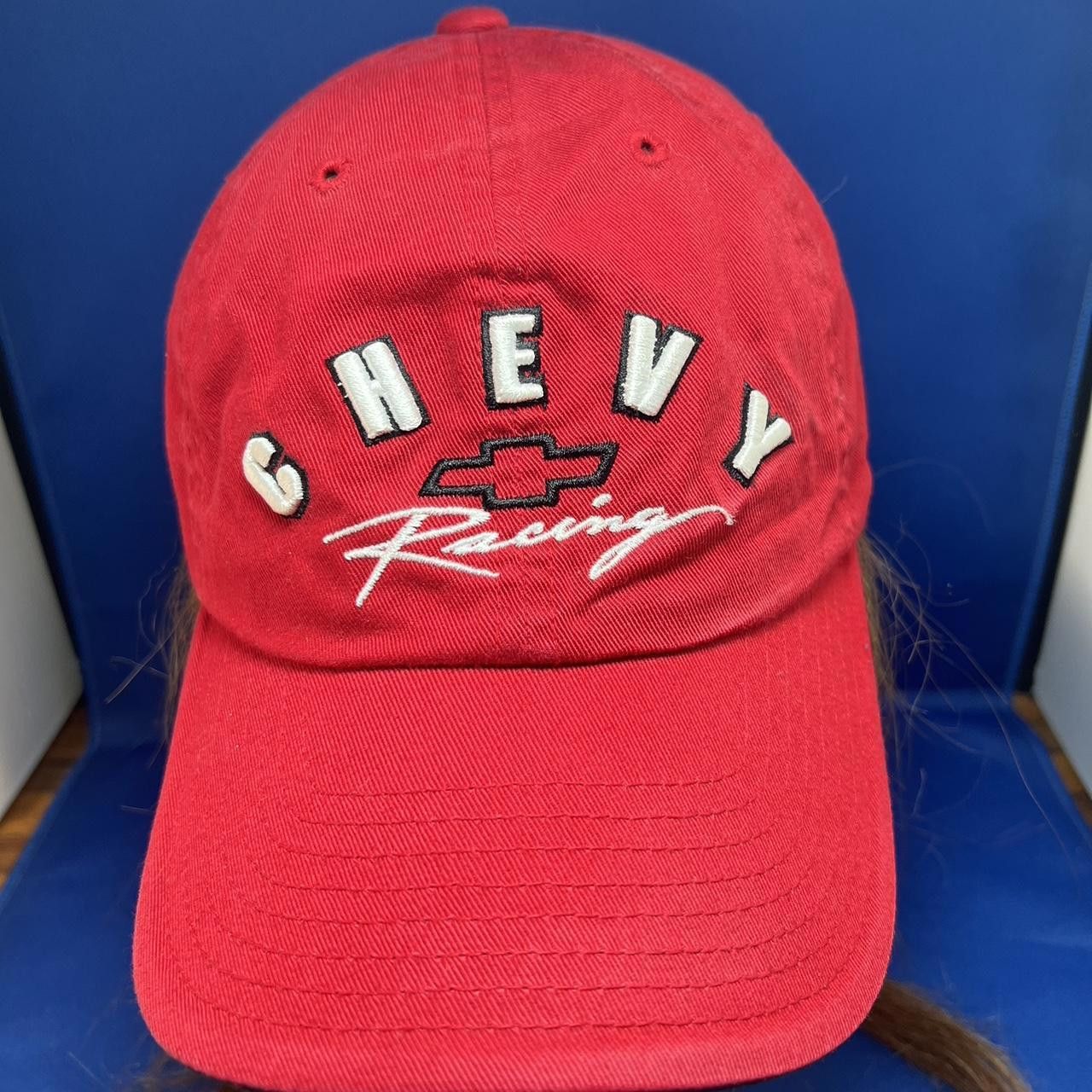 Designer Chevy Racing Red Cap - Perfect for NASCAR Fans! Size ONE SIZE - 2 Thumbnail