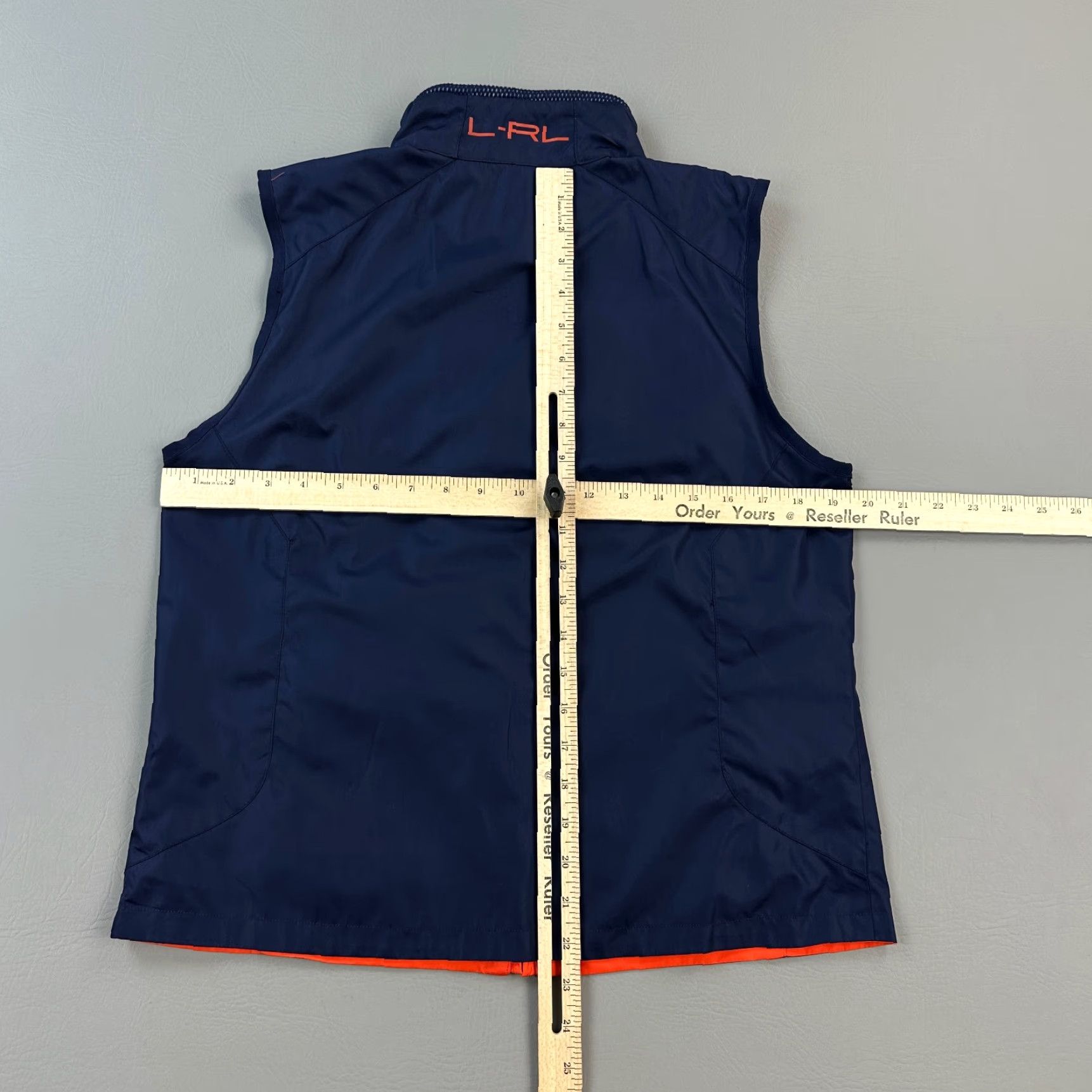 Ralph Lauren Ralph Lauren L-RL Vest Women's M Blue Orange Reversible Embroidered Crest Vest Size M / US 6-8 / IT 42-44 - 4 Thumbnail