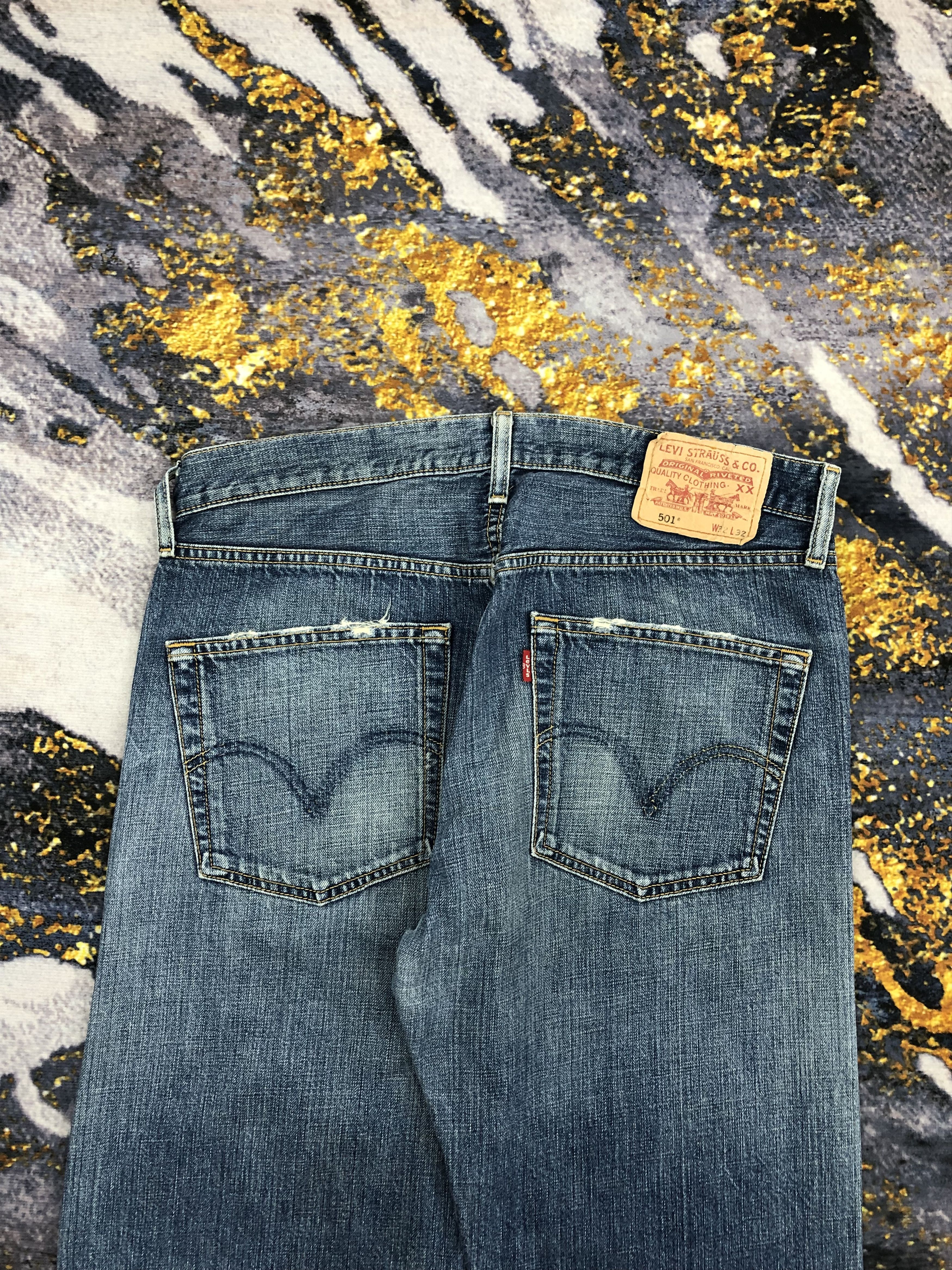 Levi's Vintage Levis 501 Faded Blue Jeans DPP0050 Size US 33 - 4 Thumbnail