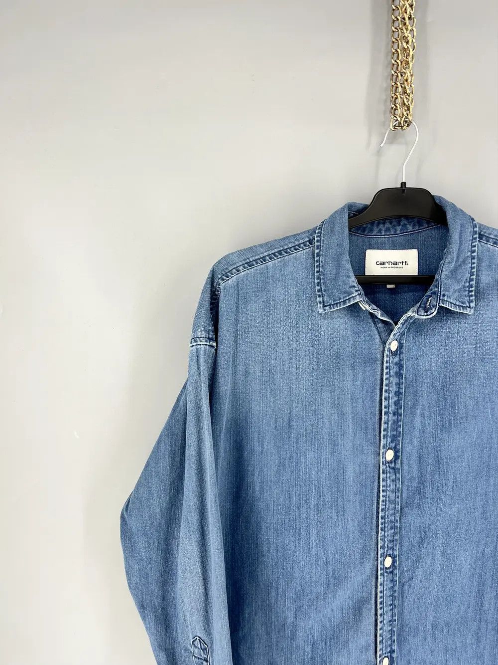 Carhartt Vintage Carhartt WIP Denim Weldon Shirt Washed Blue Size US M / EU 48-50 / 2 - 4 Thumbnail