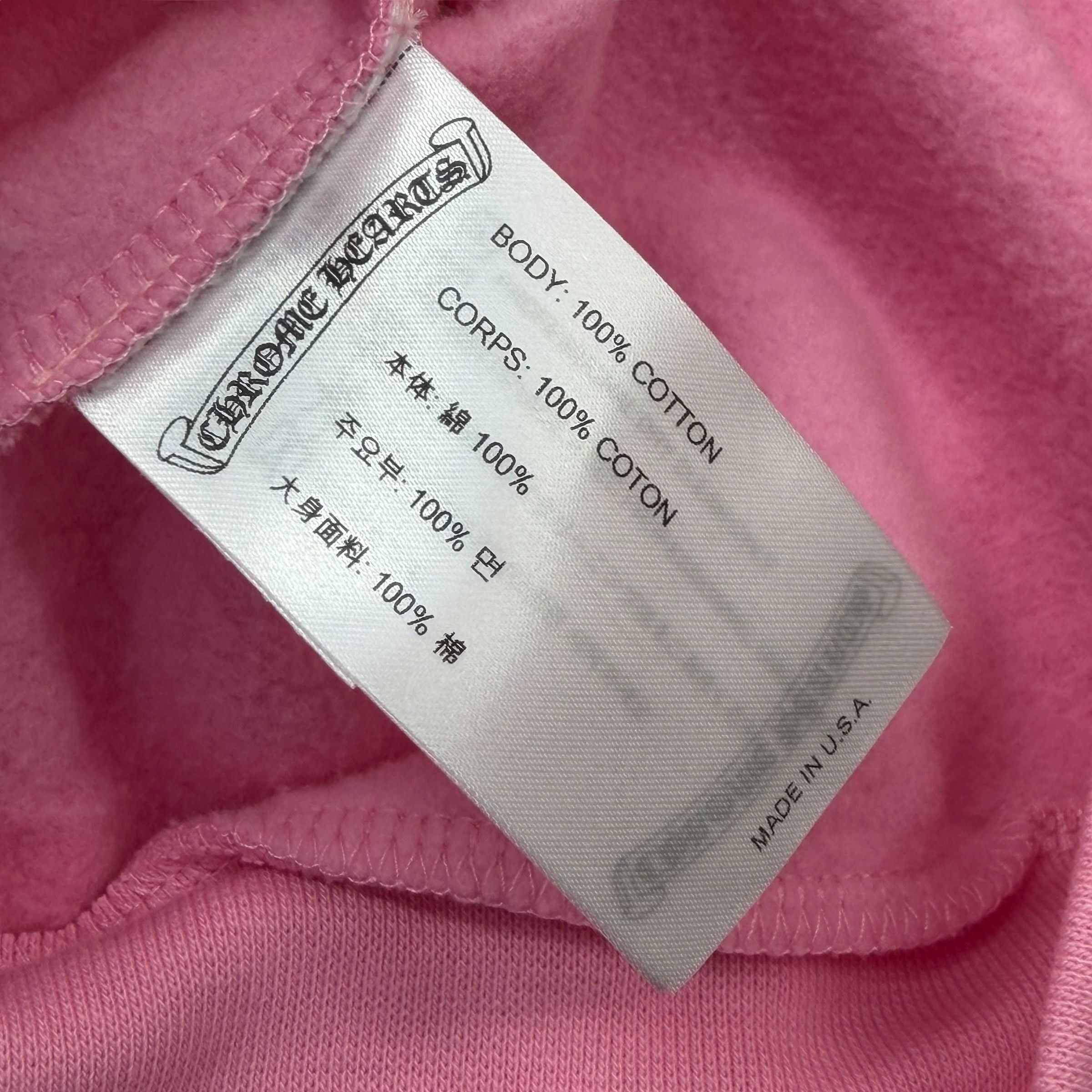 Chrome Hearts Chrome Hearts Red T-bar Logo Hoodie Pink XXL Size US XXL / EU 58 / 5 - 6 Thumbnail