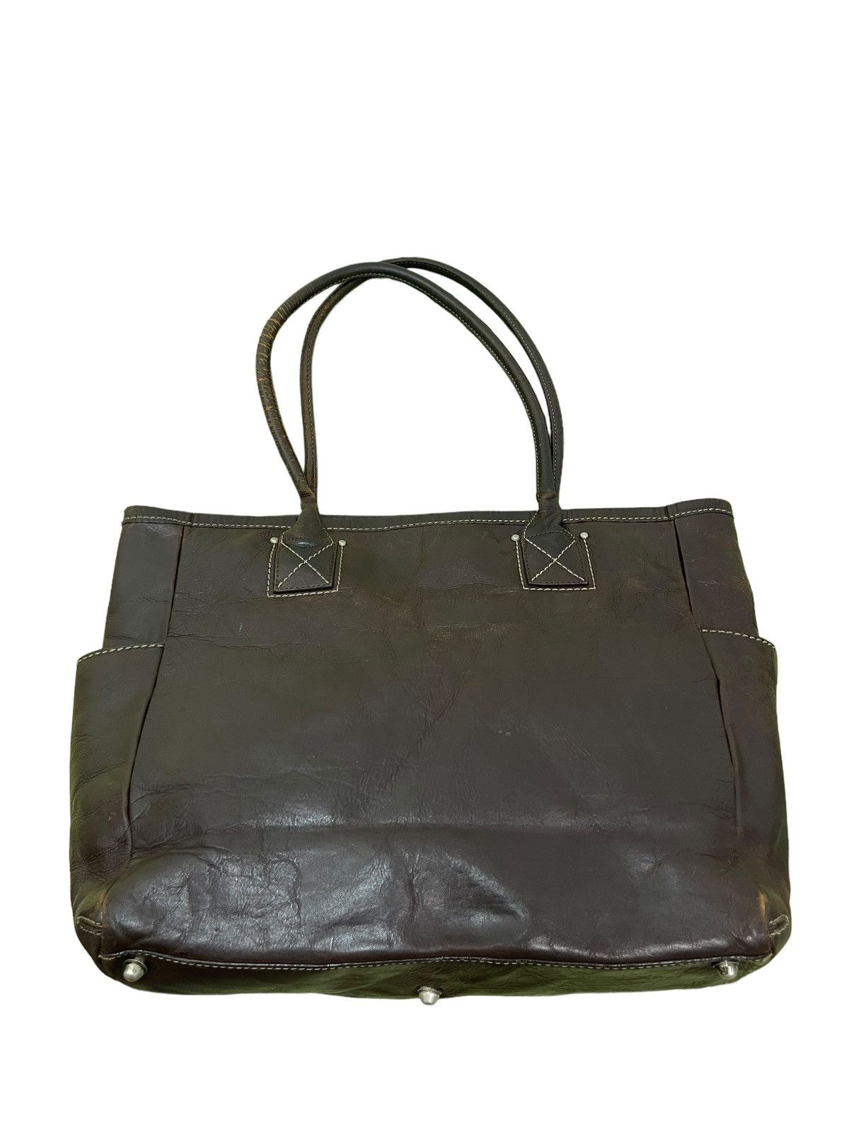 Japanese Brand Full Grain Leather Patina Tsuchiya Kaban Shoulder Bag 3🟩 Size ONE SIZE - 14 Thumbnail
