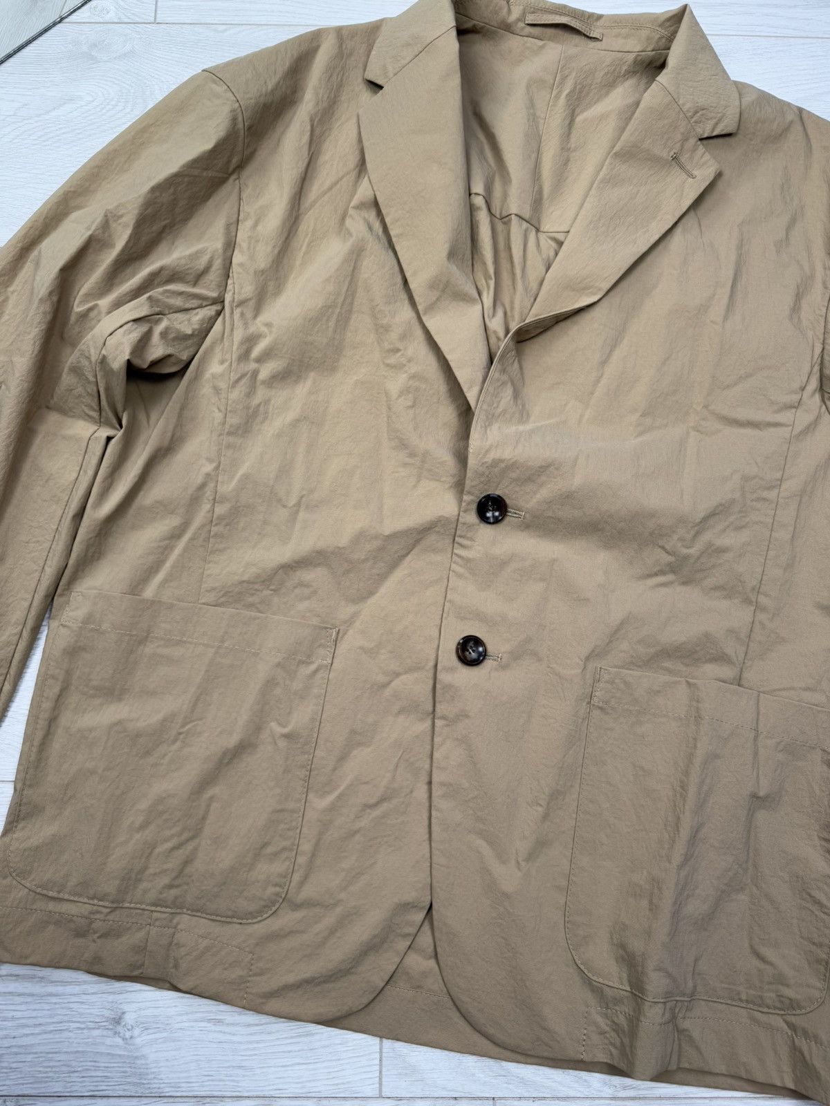 Attachment × Kazuyuki Kumagai Attachment Attachment Kazuyuki Kumagai Nylon Blazer Size 38S - 7 Thumbnail
