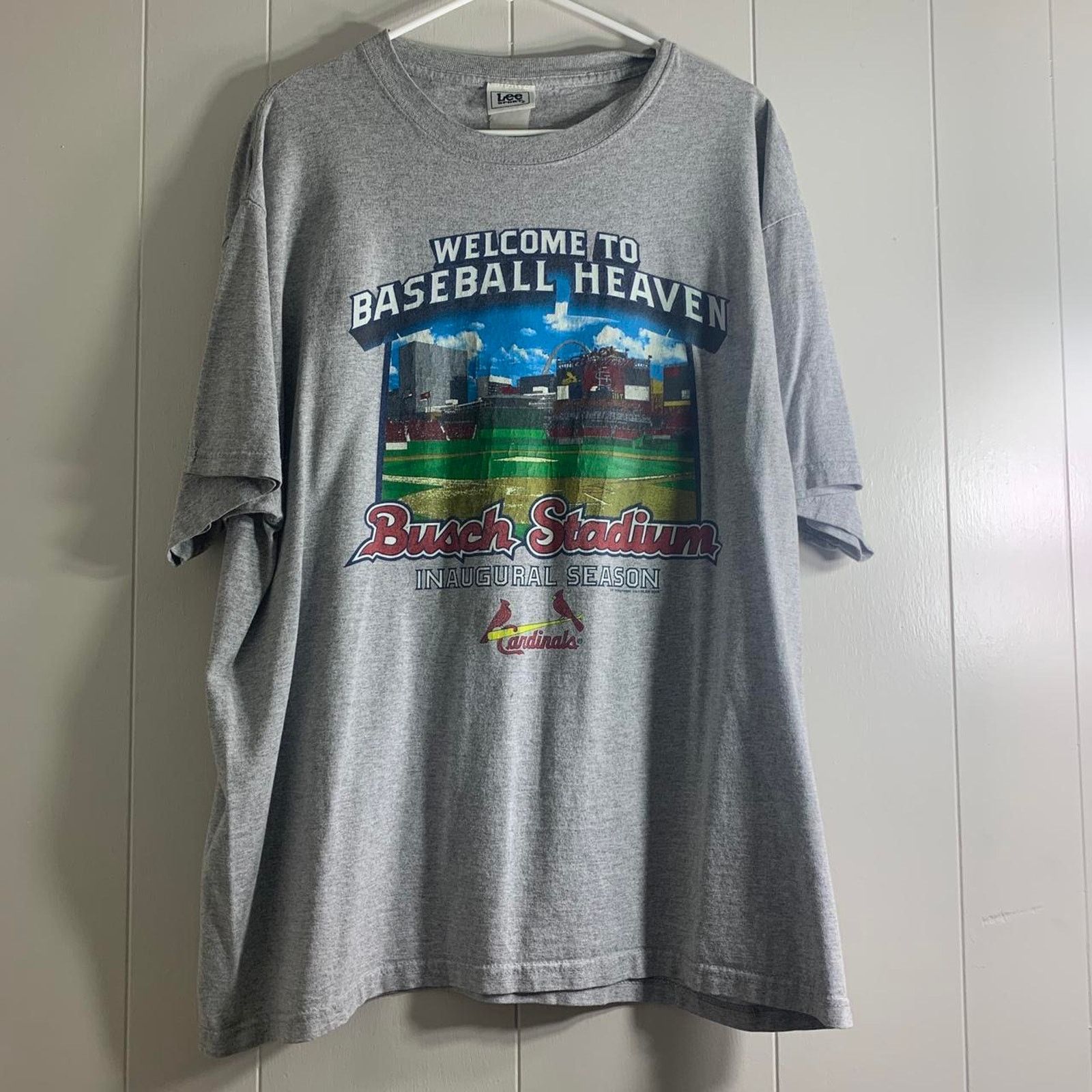 Lee vintage 2006 MLB ST LOUIS CARDINALS BUSCH STADIUM tee shirt Size US XL / EU 56 / 4 - 2 Thumbnail