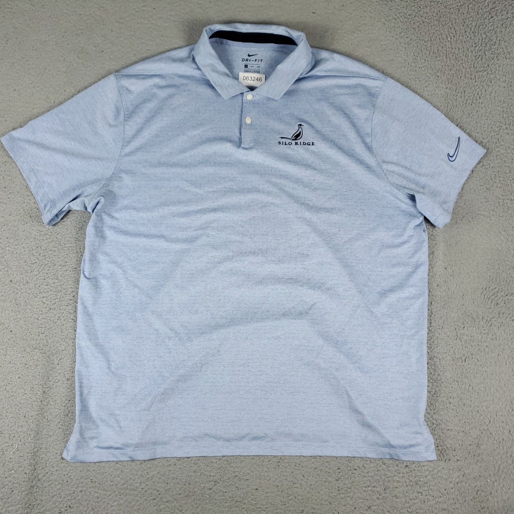 Nike Nike Polo Shirt Golf Mens 2XL Blue Dri-Fit Short Sleeve Casual Cap Collar Nike Golf Swoosh Mens Polo Size US XXL / EU 58 / 5 - 2 Thumbnail