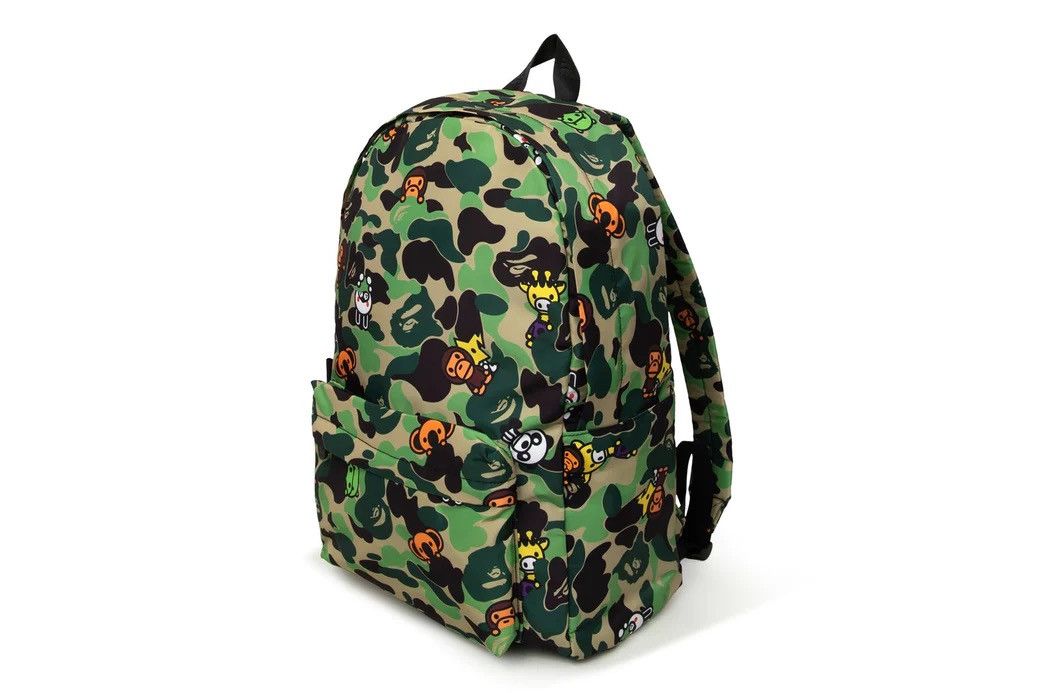 image of Bape Baby Milo Daypack in Camo, Men's