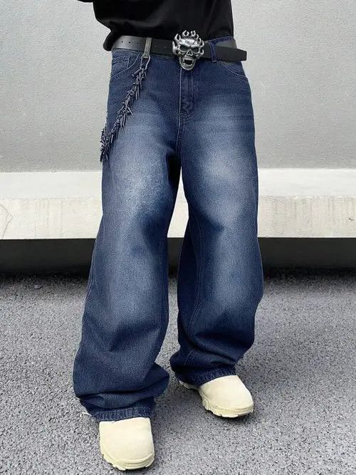 Jean Washed Baggy Denim Jeans Skate Size US 32 / EU 48 - 3 Thumbnail