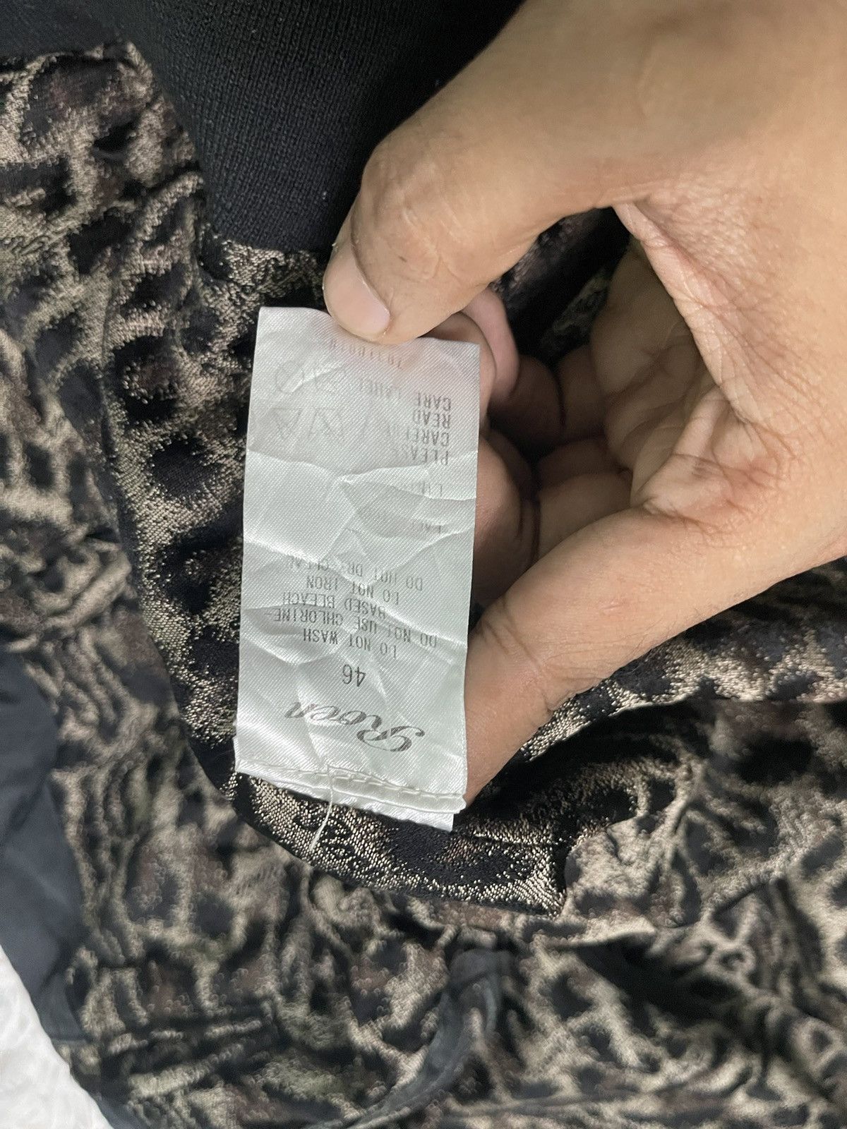If Six Was Nine 2000s ROEN LEATHER 2 WAY JACKET EMBROIDERED LOGO DISTRESSED Size US S / EU 44-46 / 1 - 13 Thumbnail