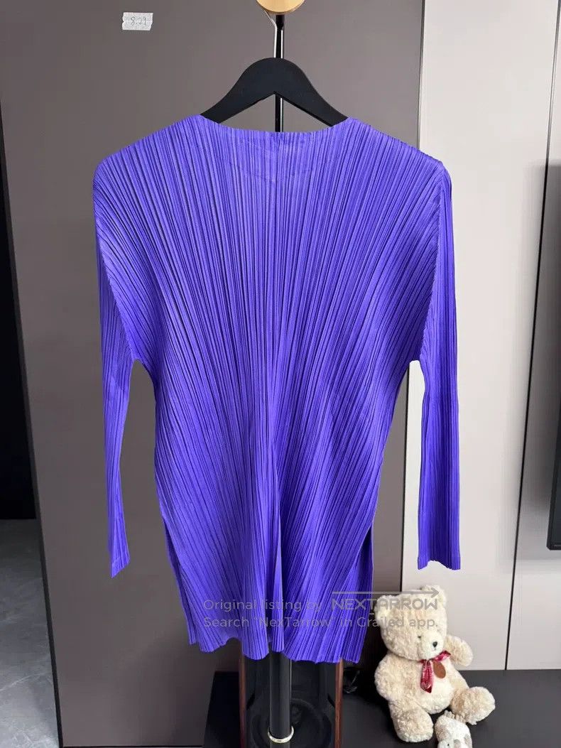 Issey Miyake Issey Miyake size:3 Blue Button Cardigan Size S / US 4 / IT 40 - 2 Thumbnail