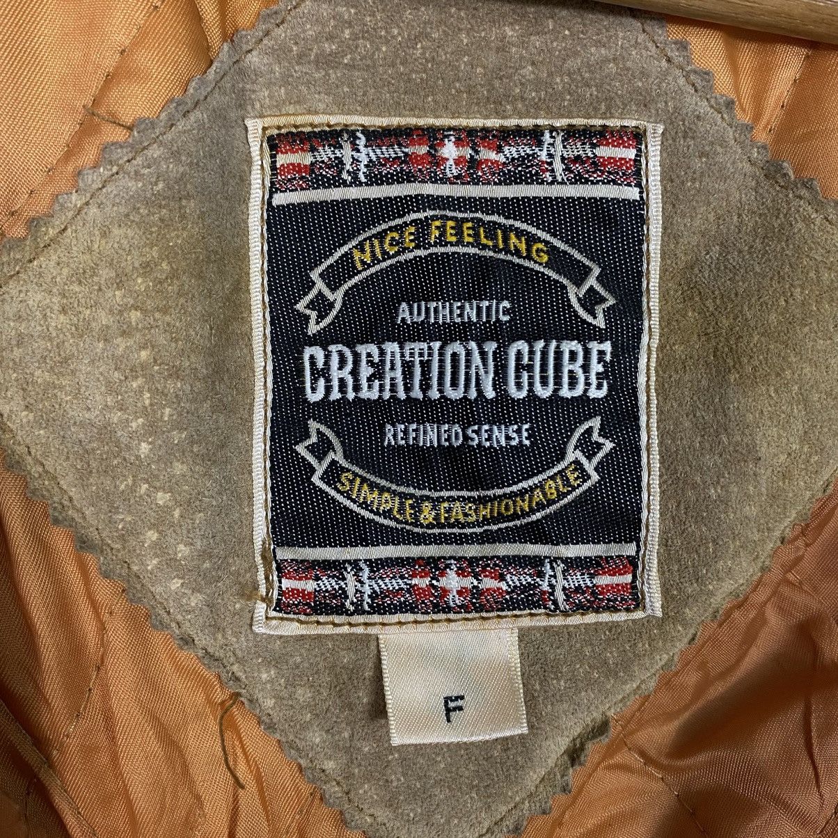 Japanese Brand 📌Vintage Genuine Leather Jacket Creation Cube Issey Miyake Size US M / EU 48-50 / 2 - 21 Thumbnail