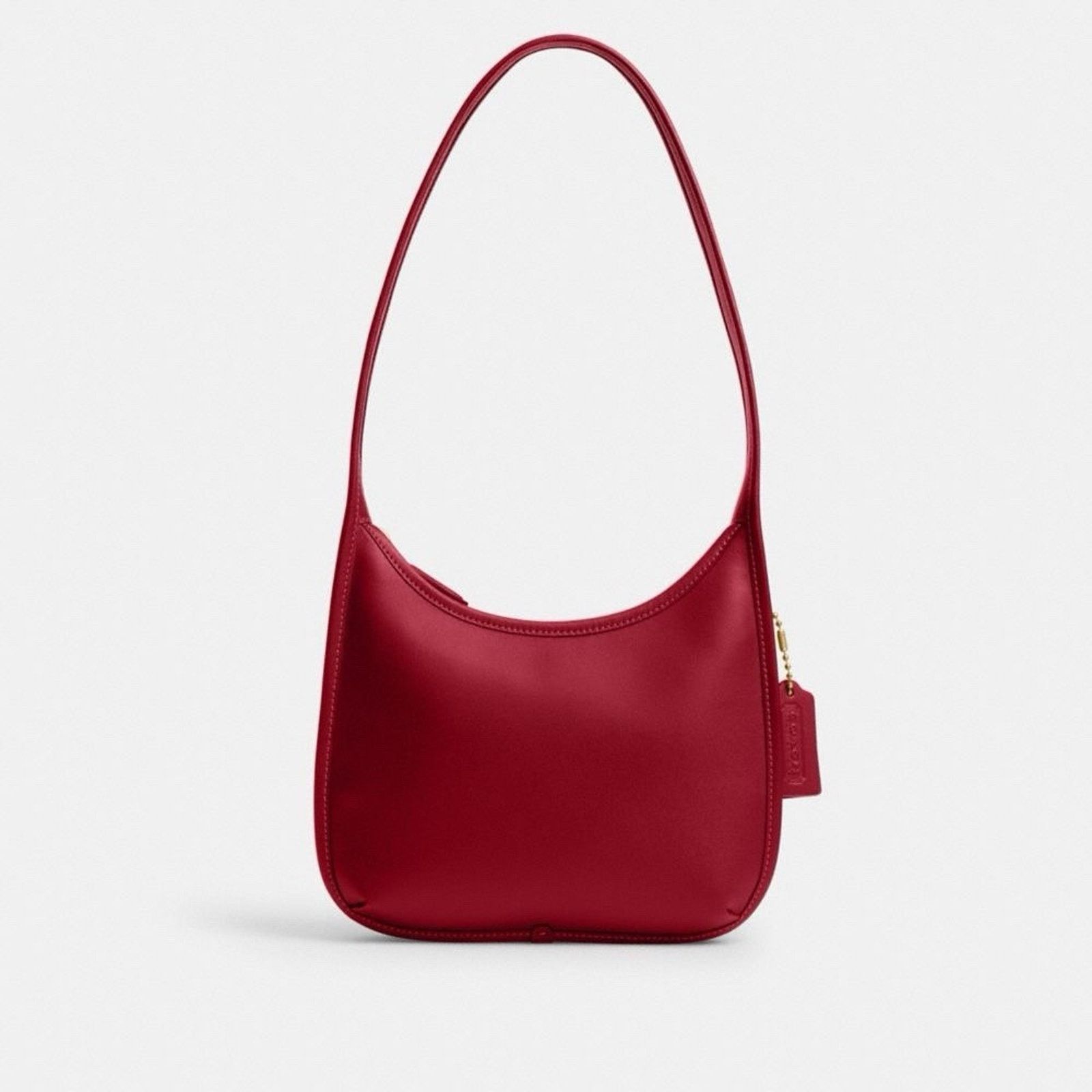 Coach NWT Coach Curve Zip Shoulder Bag Leather CAF11 Ruby Size ONE SIZE - 5 Thumbnail