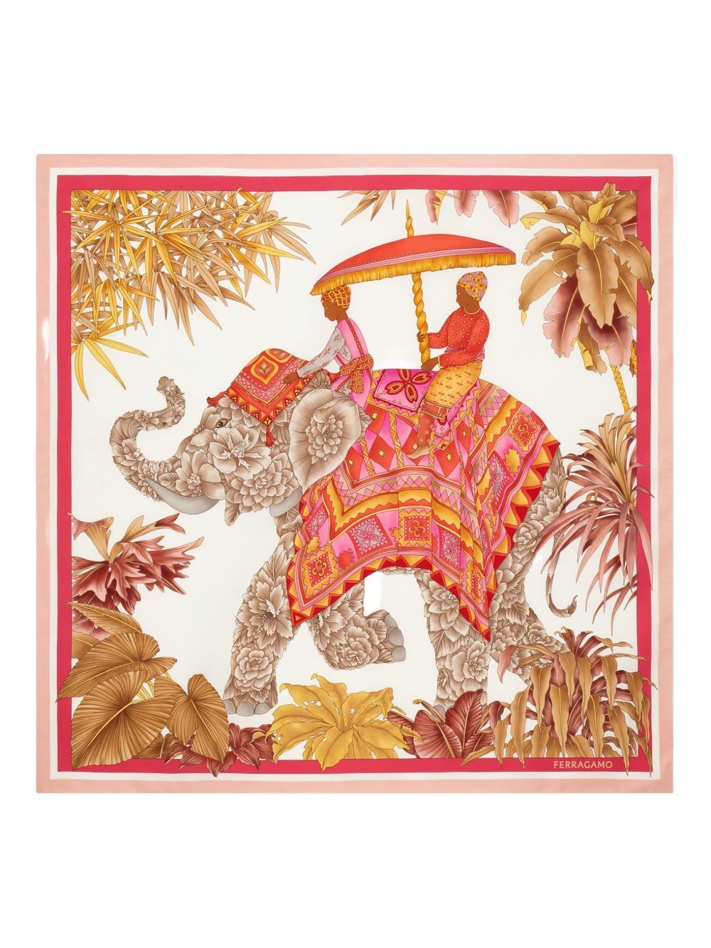Salvatore Ferragamo PRINTED SILK FOULARD Size ONE SIZE - 1 Thumbnail