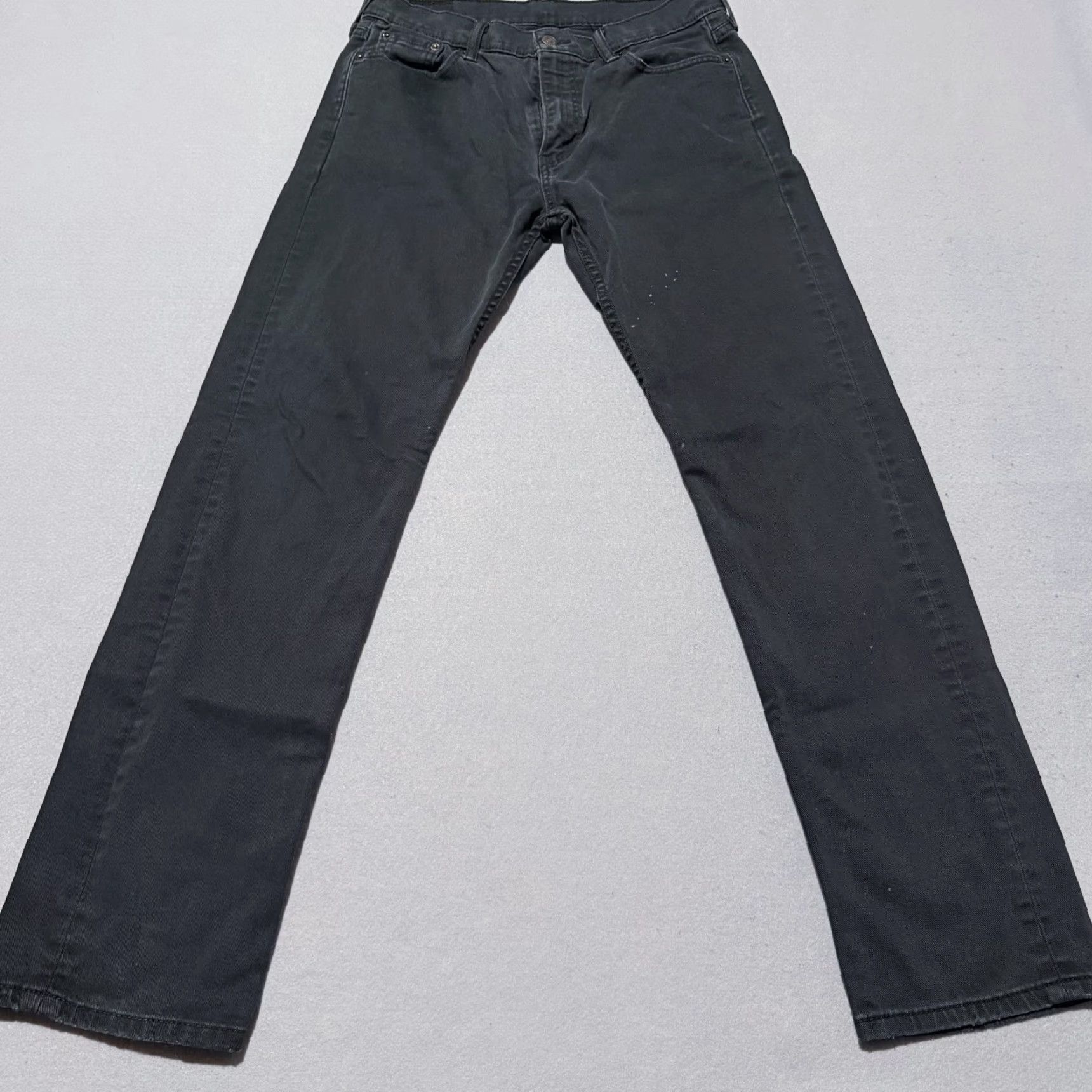 Levi's Levi's Jeans Men Black Denim Low Rise Straight Classic Zip Fly - 30X32 Size US 30 / EU 46 - 2 Thumbnail