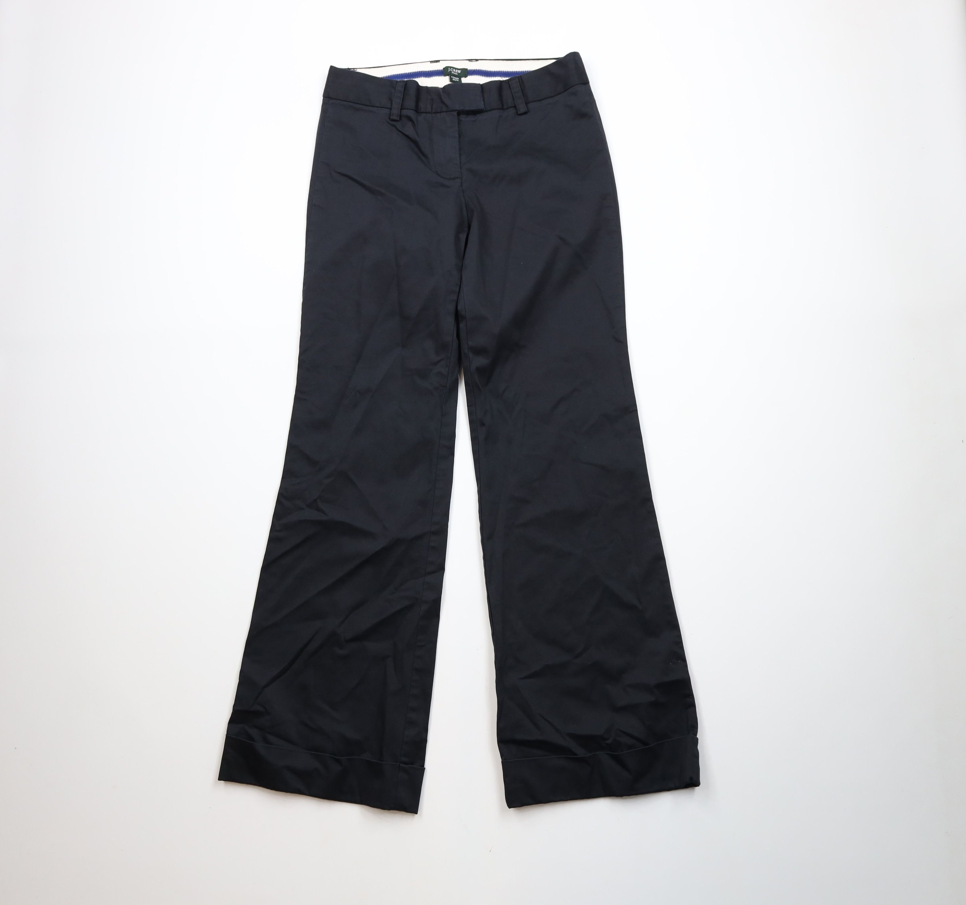 J.Crew × Vintage Vintage J Crew Stretch City Fit Wide Leg Bell Bottoms Pants Size 27" / US 4 / IT 40 - 1 Thumbnail