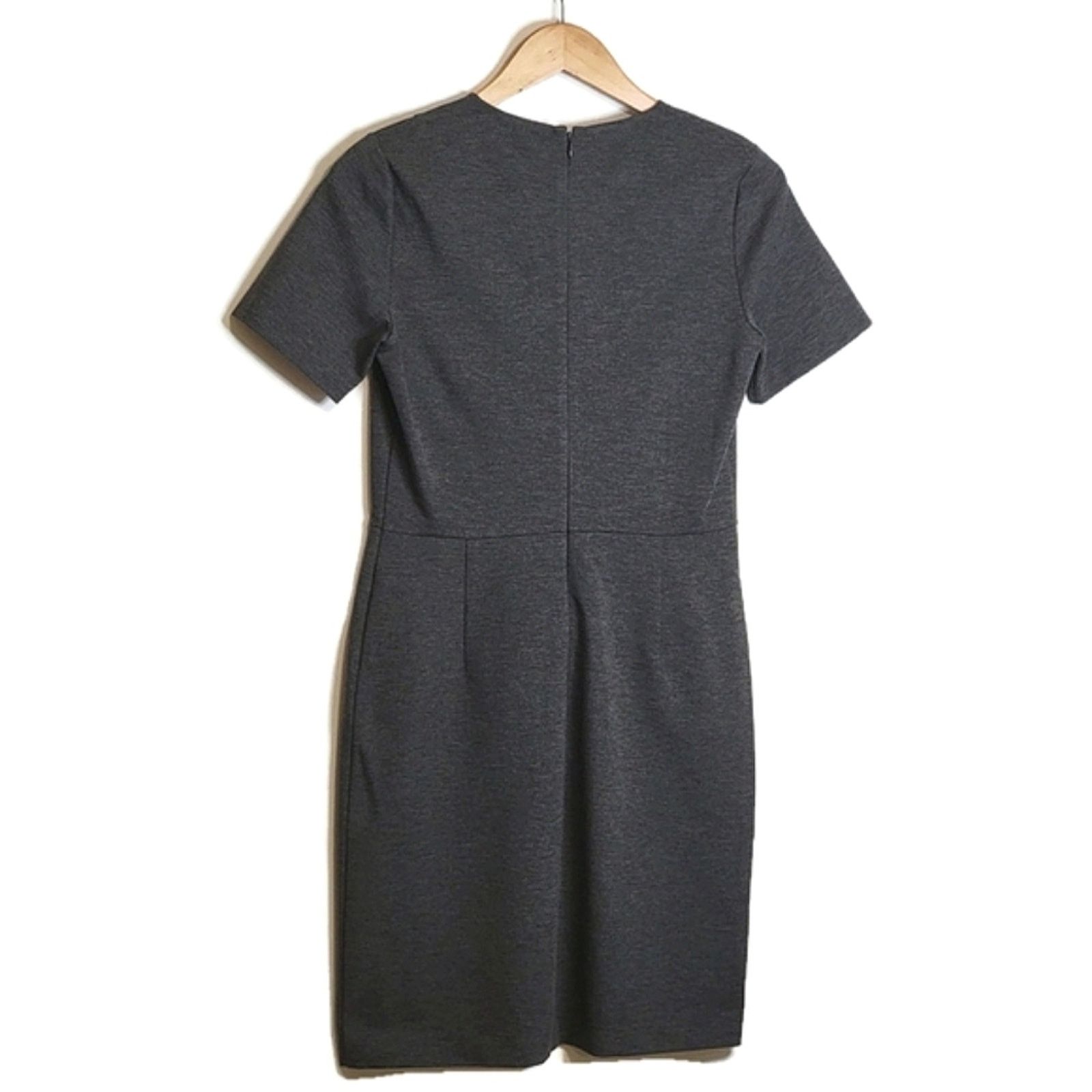 Theory Theory Gray Ponte Sheath Dress Minimalist Tailored XS Size 6 Size M / US 6-8 / IT 42-44 - 7 Thumbnail