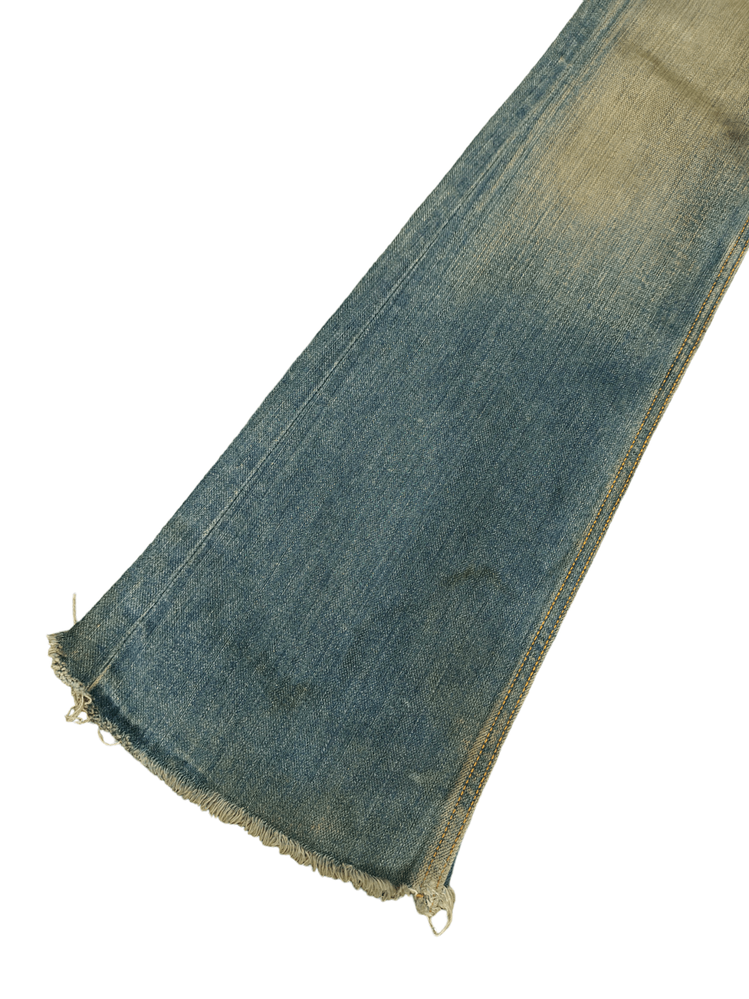 If Six Was Nine Flare Jeans Taverniti Release Hem Distress Boot Cut Low Rise Size US 27 - 9 Thumbnail