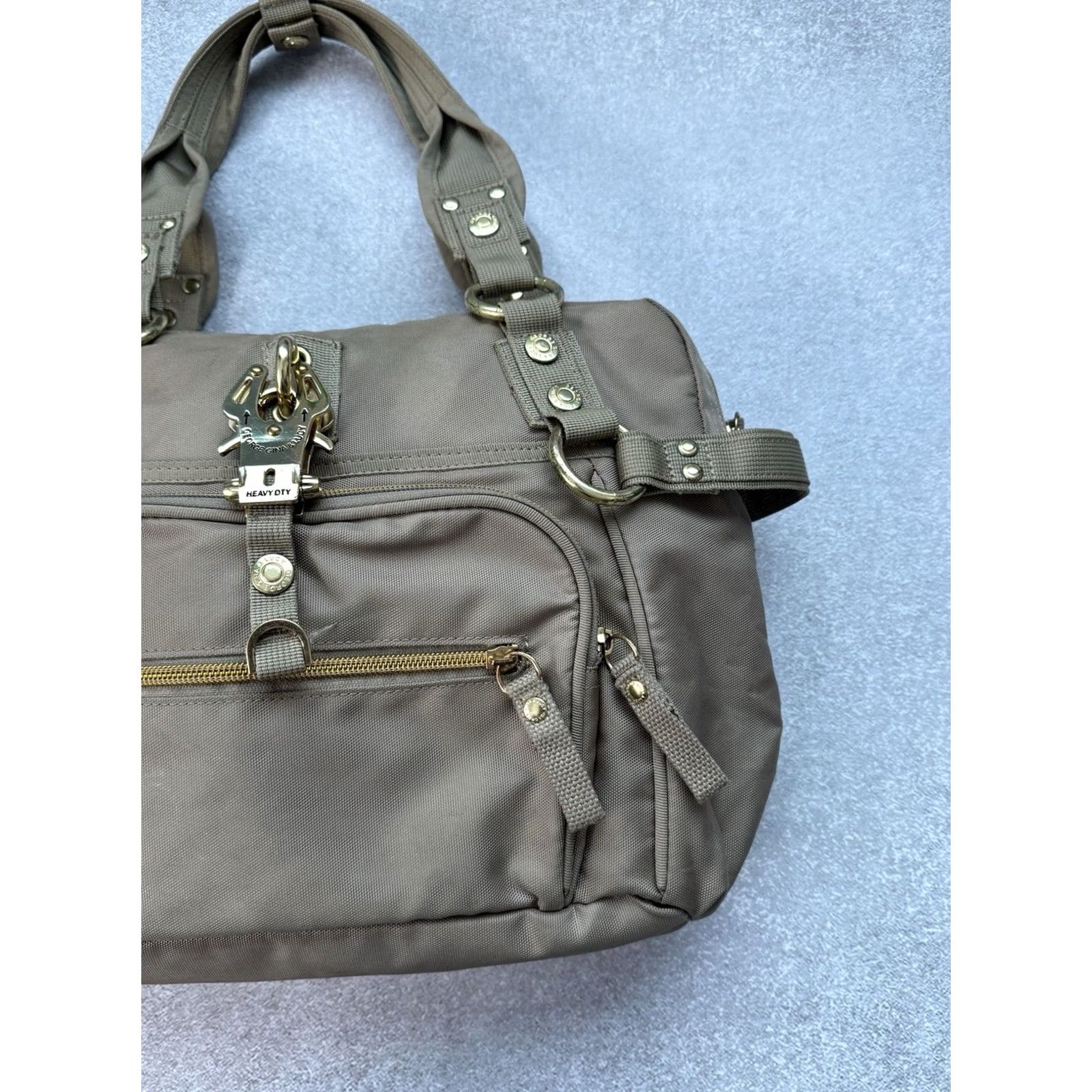 George Gina & Lucy George Gina & Lucy Cheekicheeks Golden Nylon Shoulder Bag Y2K GGL Archive Women Size ONE SIZE - 7 Thumbnail