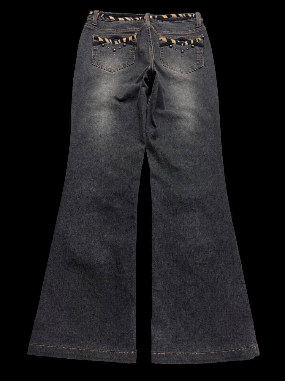 Japanese Brand FLARED 90s Japanese Mudwash Sick Bootcut Denim Jeans Size US 27 - 2 Thumbnail
