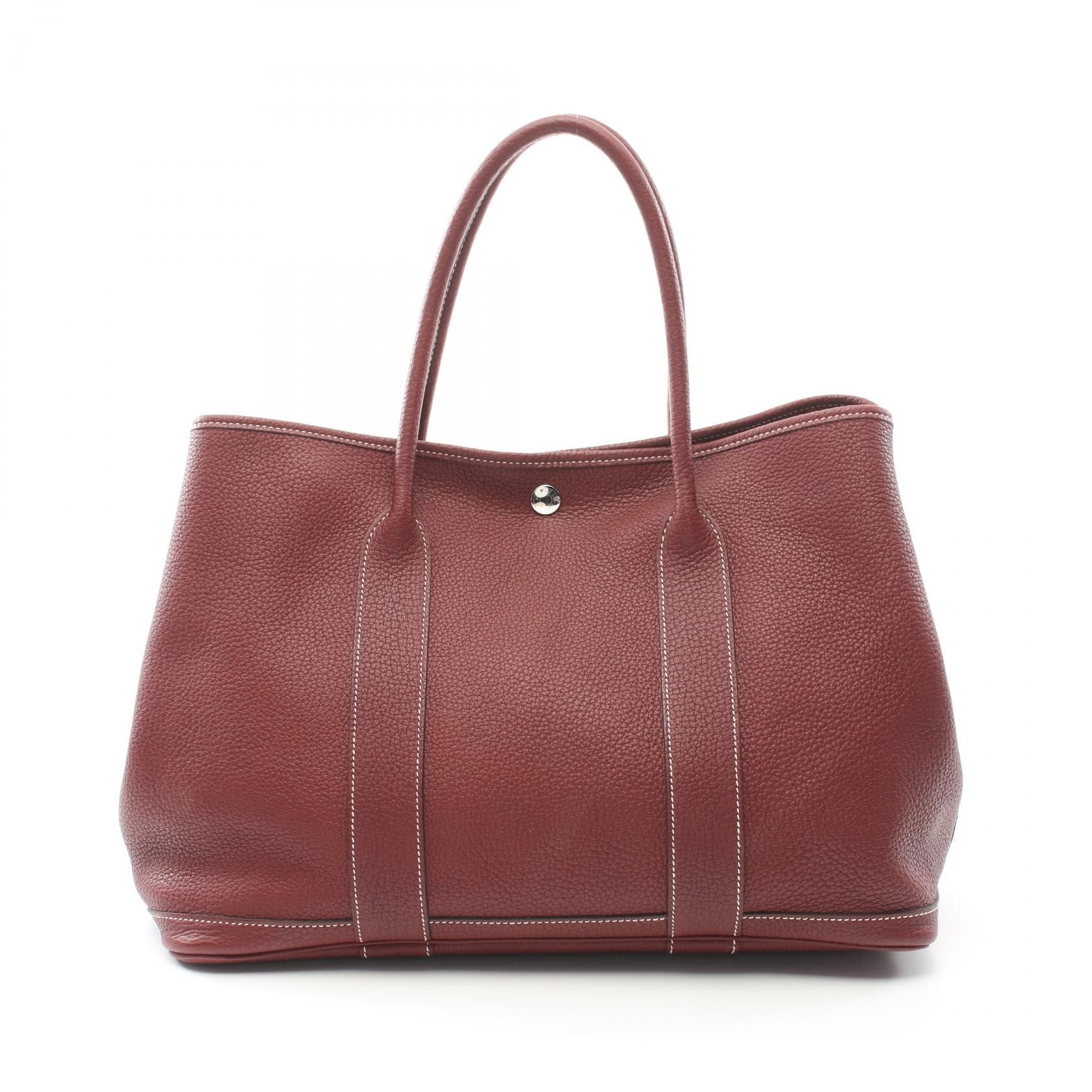 Hermes Hermes Garden Party Negonda Tote Bag Leather Tote Bag Stamp P (2012) in Red, Women's
