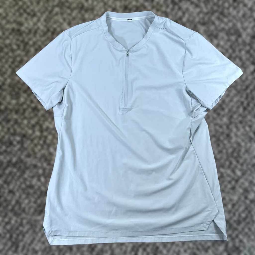 Lululemon Lululemon Vented Tennis Short Sleeve Shirt Light White Mens L Size US L / EU 52-54 / 3 - 1 Thumbnail
