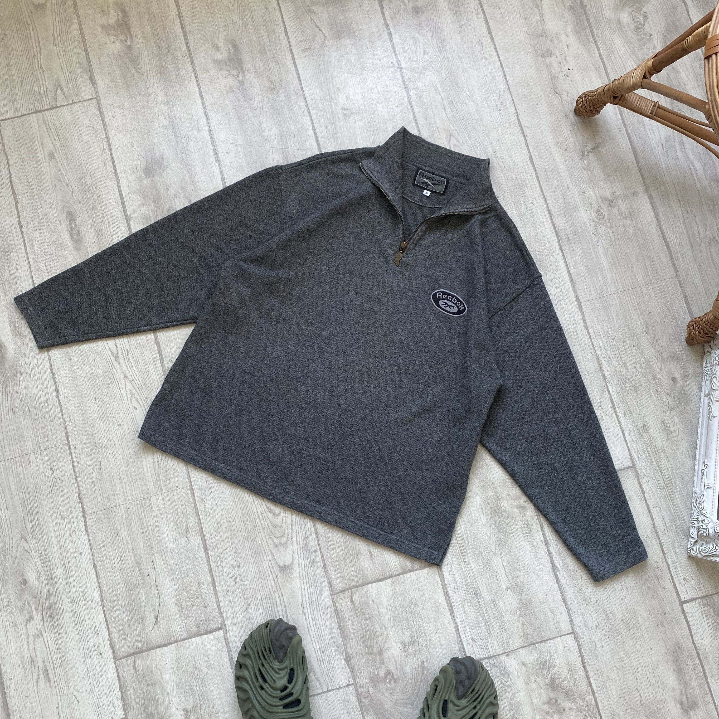 Reebok 🦍Vintage 90s Reebok sweatshirt 1/3 zip pullover Sweater Size US S / EU 44-46 / 1 - 8 Thumbnail