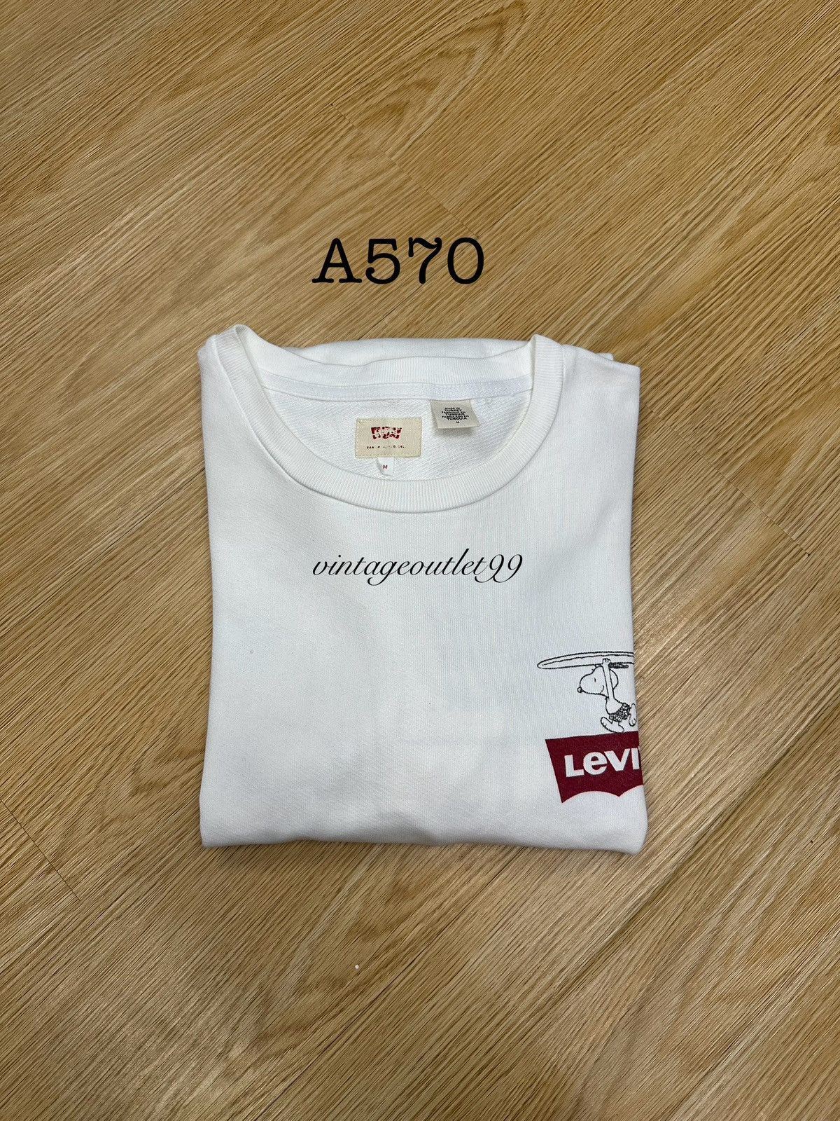 Kaws × Levi's × Peanuts Levis x Peanuts Surfing Bummer Sweatshirt A570 Size US M / EU 48-50 / 2 - 14 Thumbnail