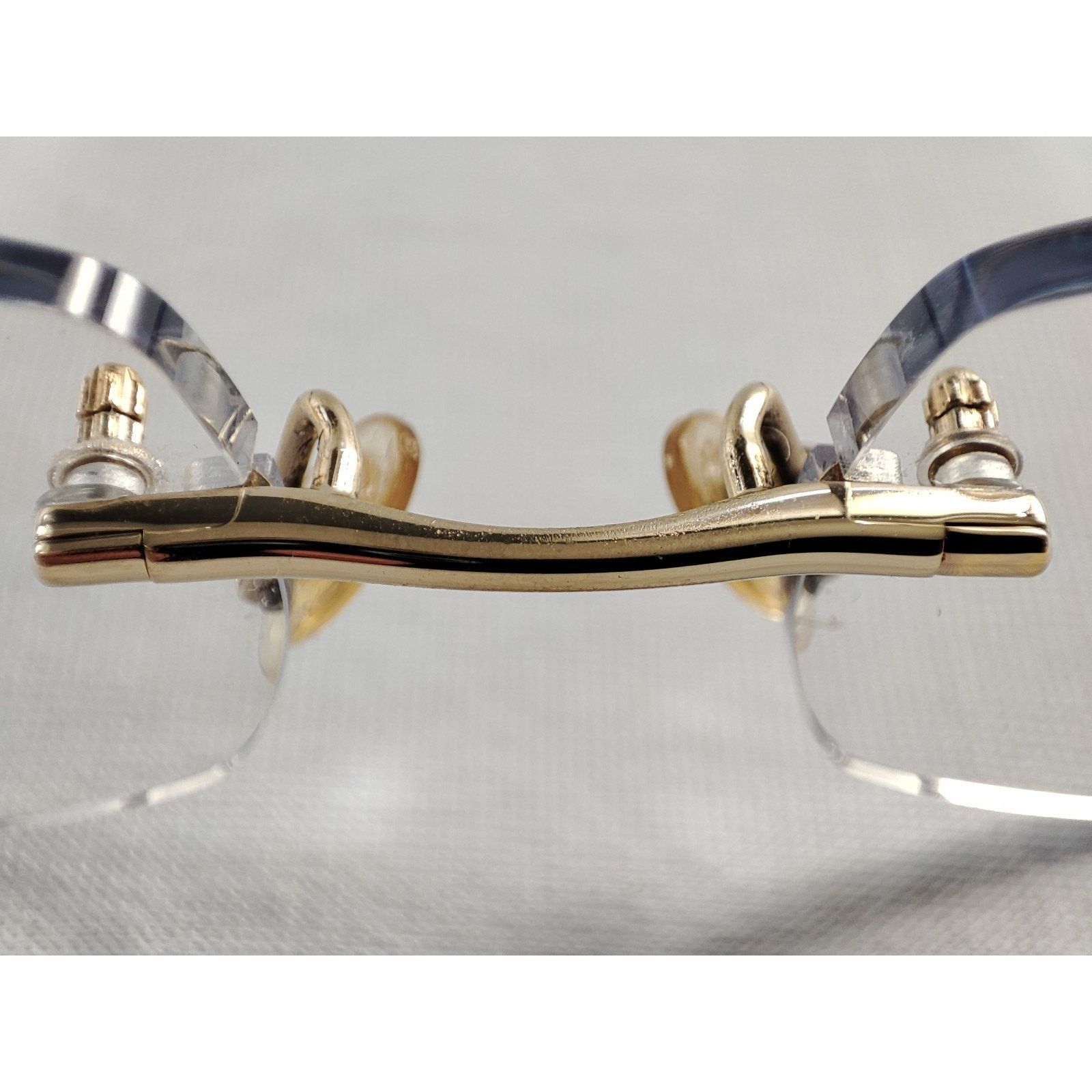 Gold And Wood Gold & Wood LoR70 Rimless Luxury Frames Gold Tone Luxembourg Size ONE SIZE - 6 Thumbnail