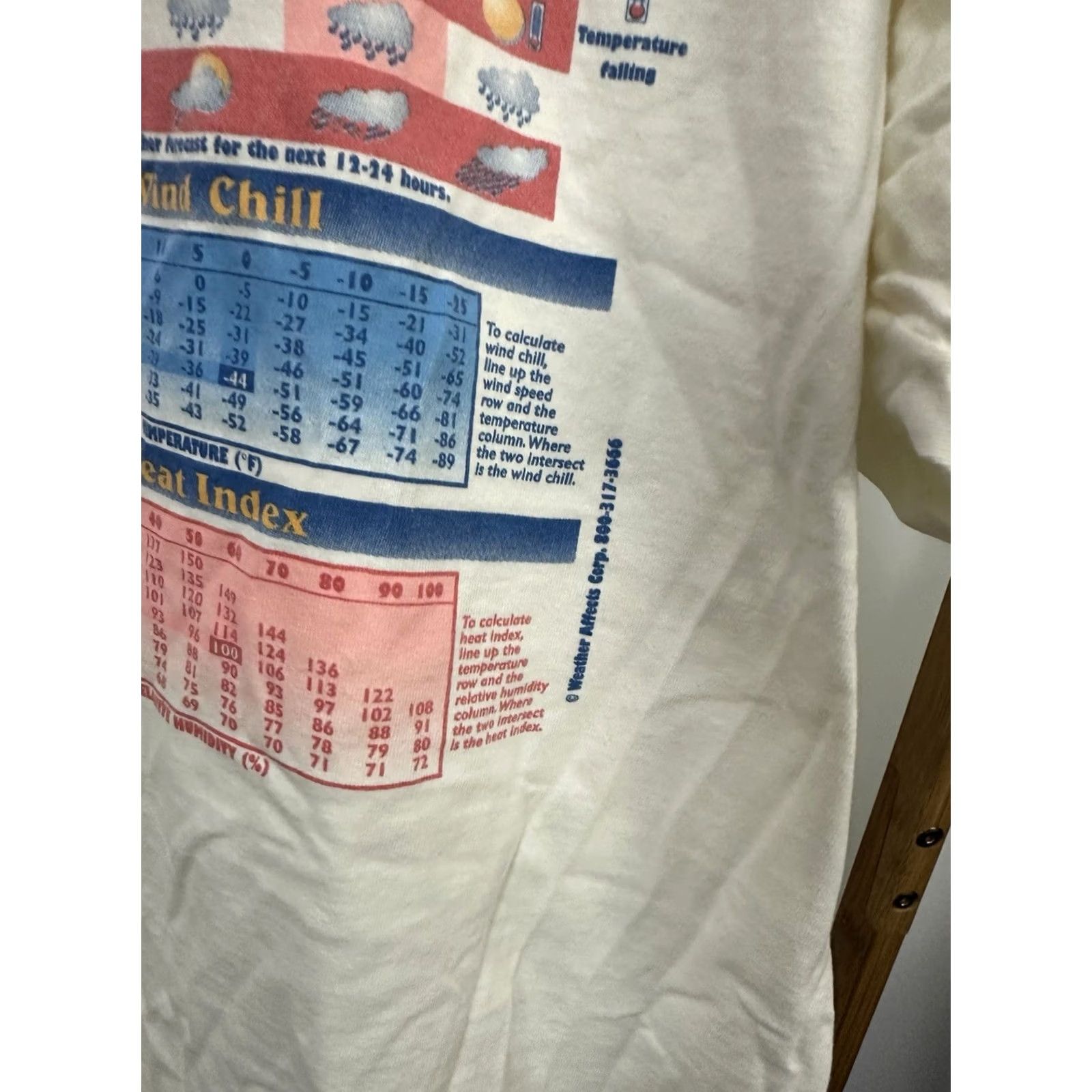 Fruit Of The Loom VTG 90s Weather Forecaster News Anchor Meteorologists Journalist T-Shirt XL White Mens Shirt Weather Forecaster News Anchor XL White VTG 90s T-Shirt Size US XL / EU 56 / 4 - 5 Thumbnail