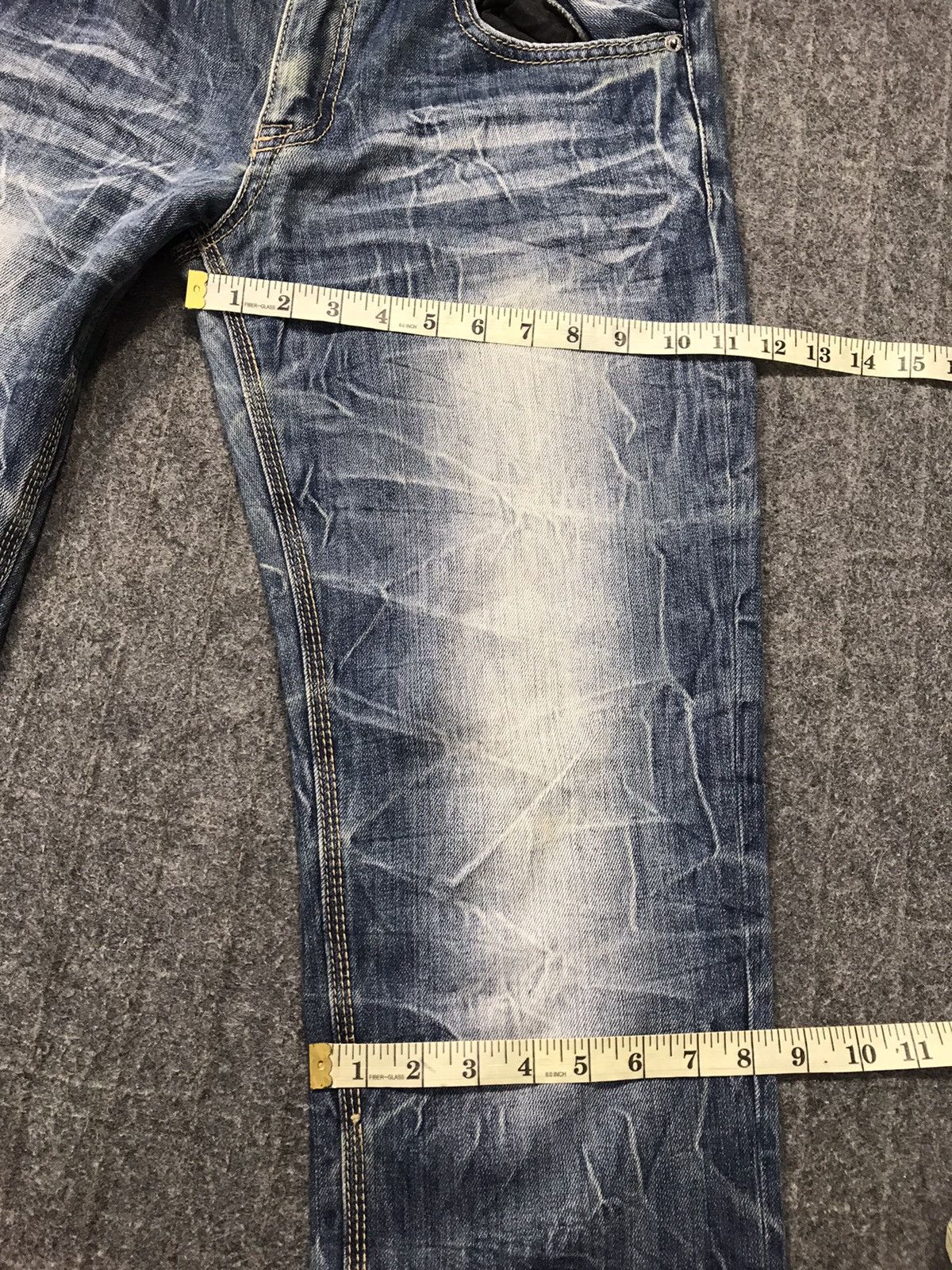 Japanese Brand Avail Garde Jean Faded Denim Straight Cut Fits Size 31 Size US 31 - 10 Thumbnail