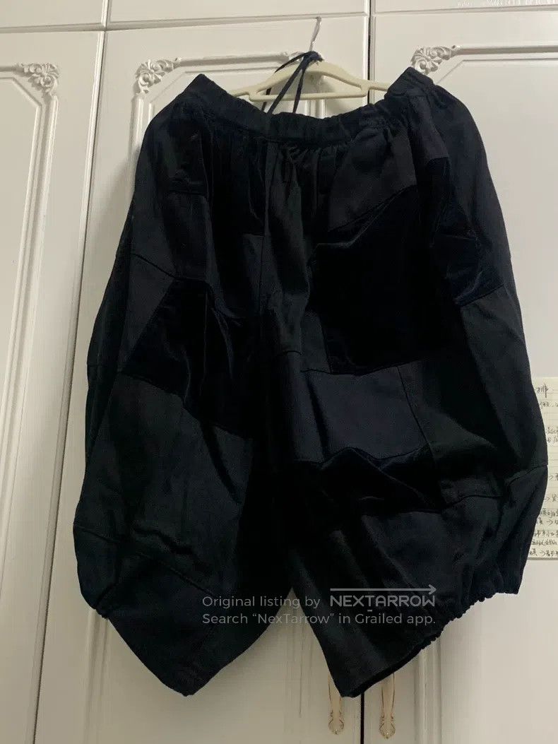 Comme des Garcons Comme Des Garcons size XS Culottes black velvet patchwork Size 23" - 1 Thumbnail
