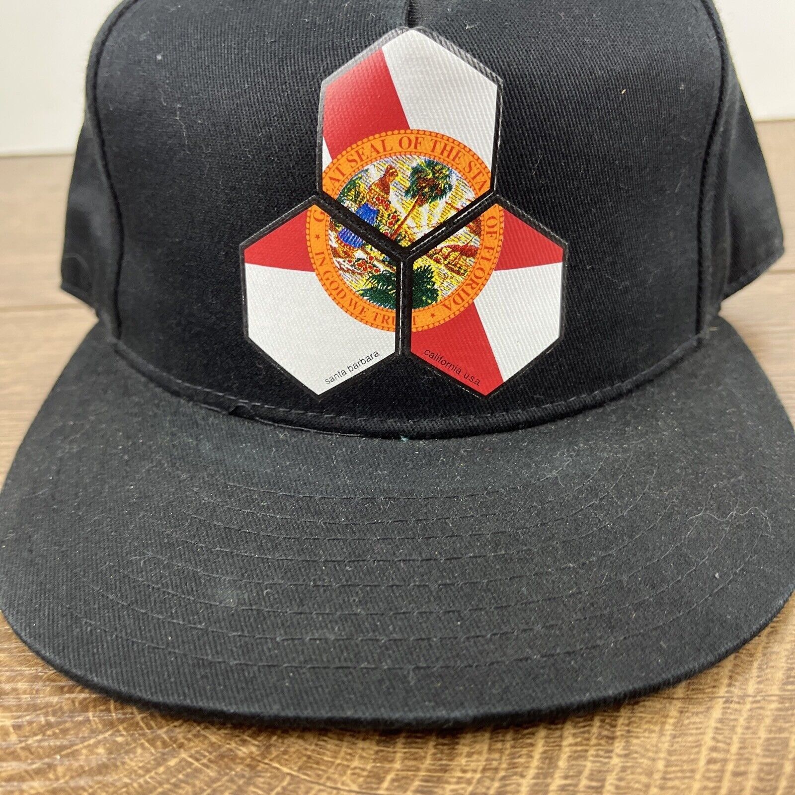 Other Florida Hat Seal of State Black Hat Snapback Adjustable Adul Size ONE SIZE - 9 Thumbnail