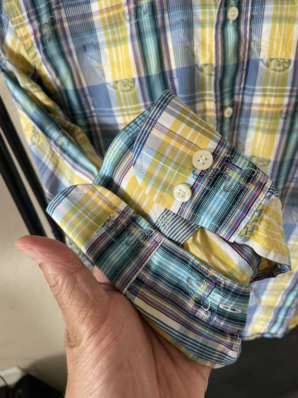 Etro Paisley Plaid Cotton button front shirt Size US M / EU 48-50 / 2 - 3 Thumbnail