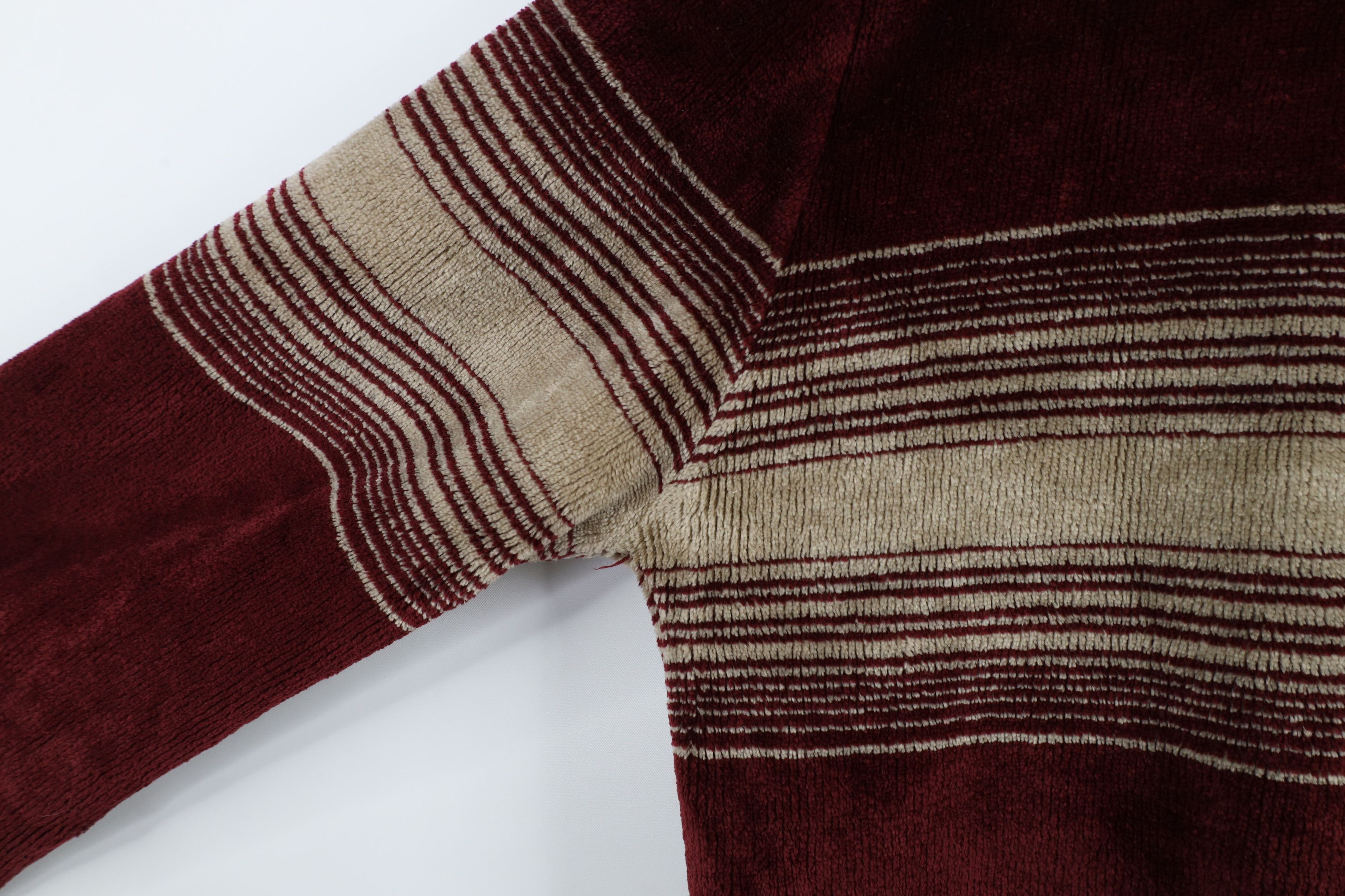 Vintage Vintage 70s Streetwear Block Velour Terry Cloth Sweater Size US M / EU 48-50 / 2 - 7 Thumbnail